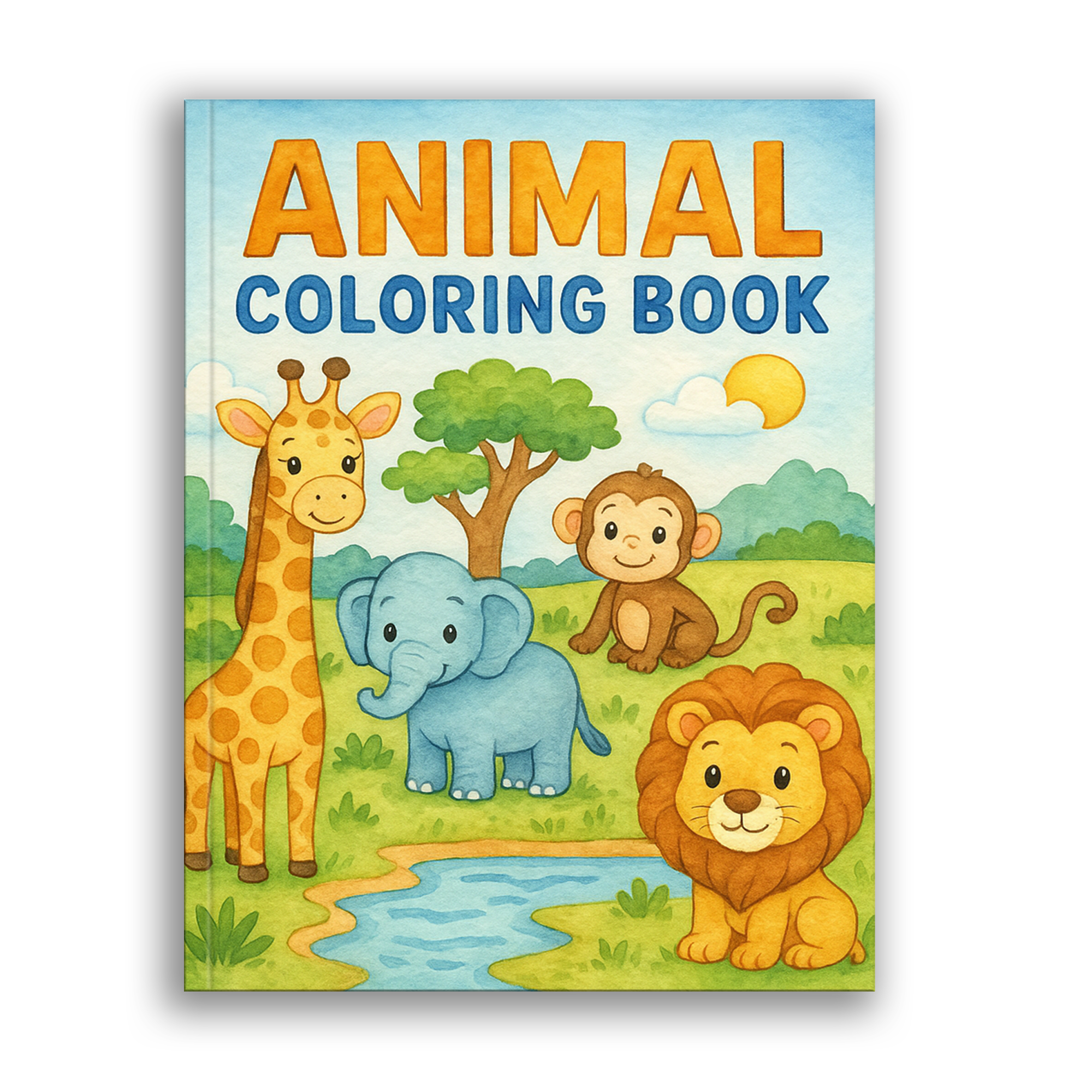 Animal Coloring Book - Cute Safari and Jungle Animals