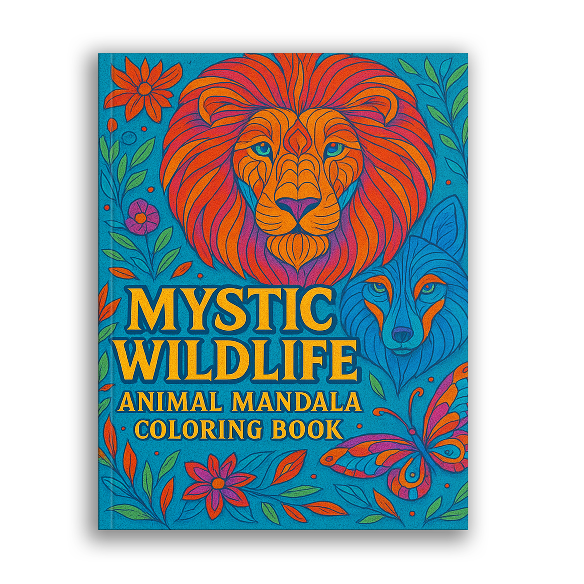 Mystic Wildlife Coloring Book - Intricate Animal Mandalas for Relaxation and Creativity