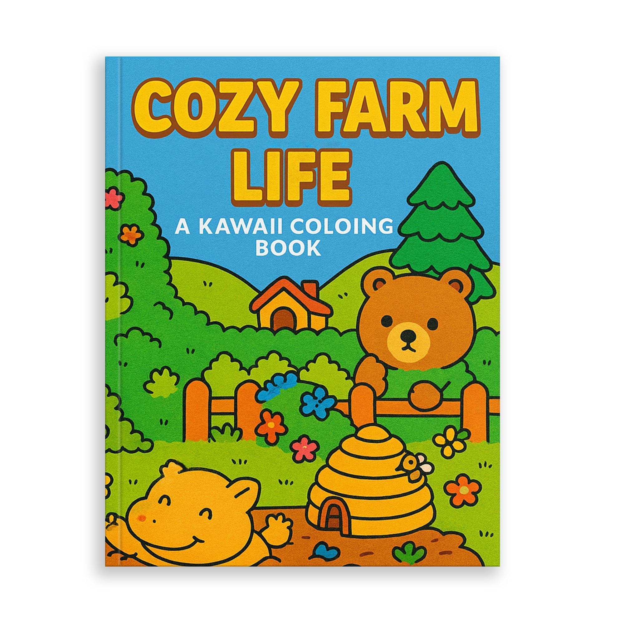 Cozy Farm Life: A Kawaii Coloring Book - Super Cute Animal Characters