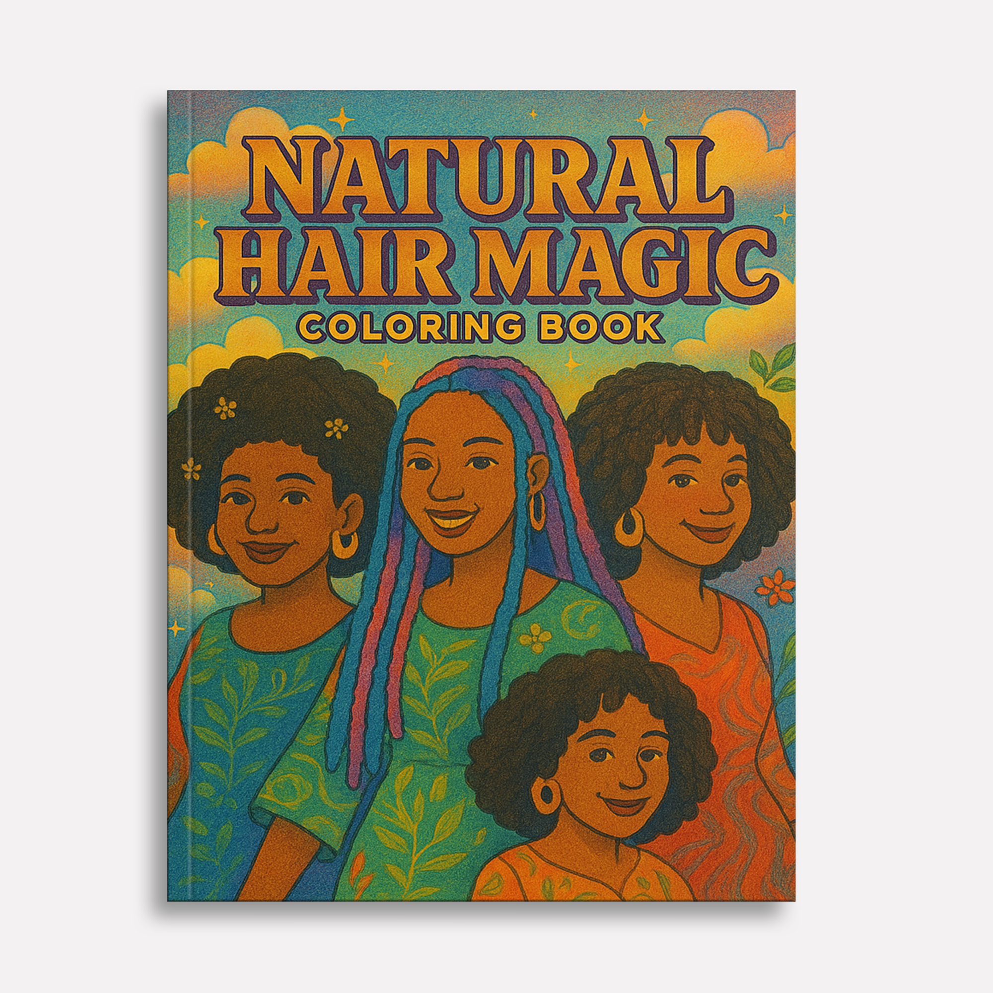 Natural Hair Magic Coloring Pages – 48 Empowering Portraits Celebrating Curls, Braids, and Black Beauty