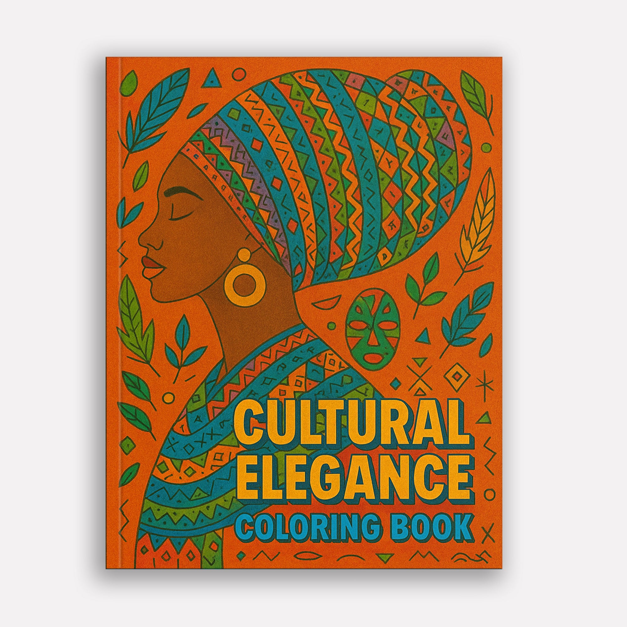 Cultural Elegance Coloring Pages – 48 Pages – Intricate Patterns, Regal Women, Global Style – For Adults