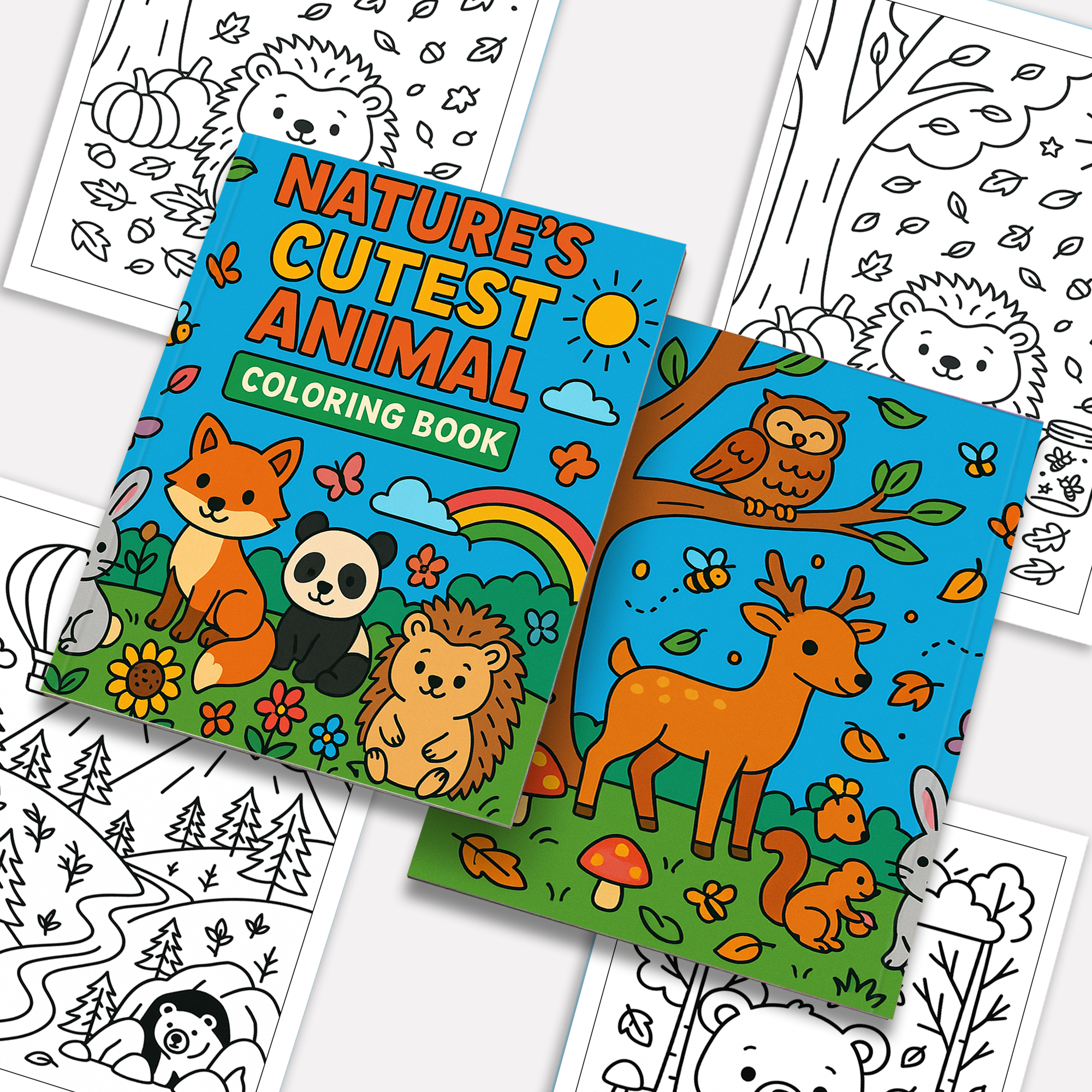 Nature’s Cutest Animal Coloring Pages for Kids – 48 Easy & Fun Designs