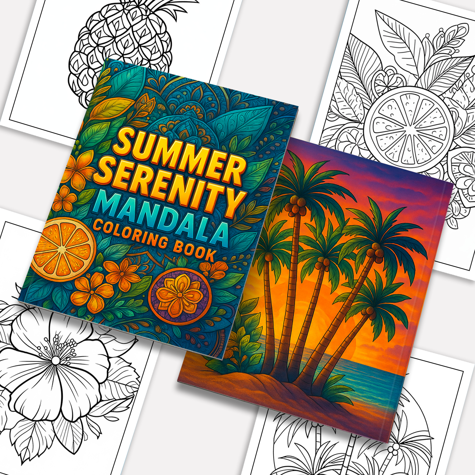 Summer Serenity Mandala Coloring Pages – 48 Designs for Adults