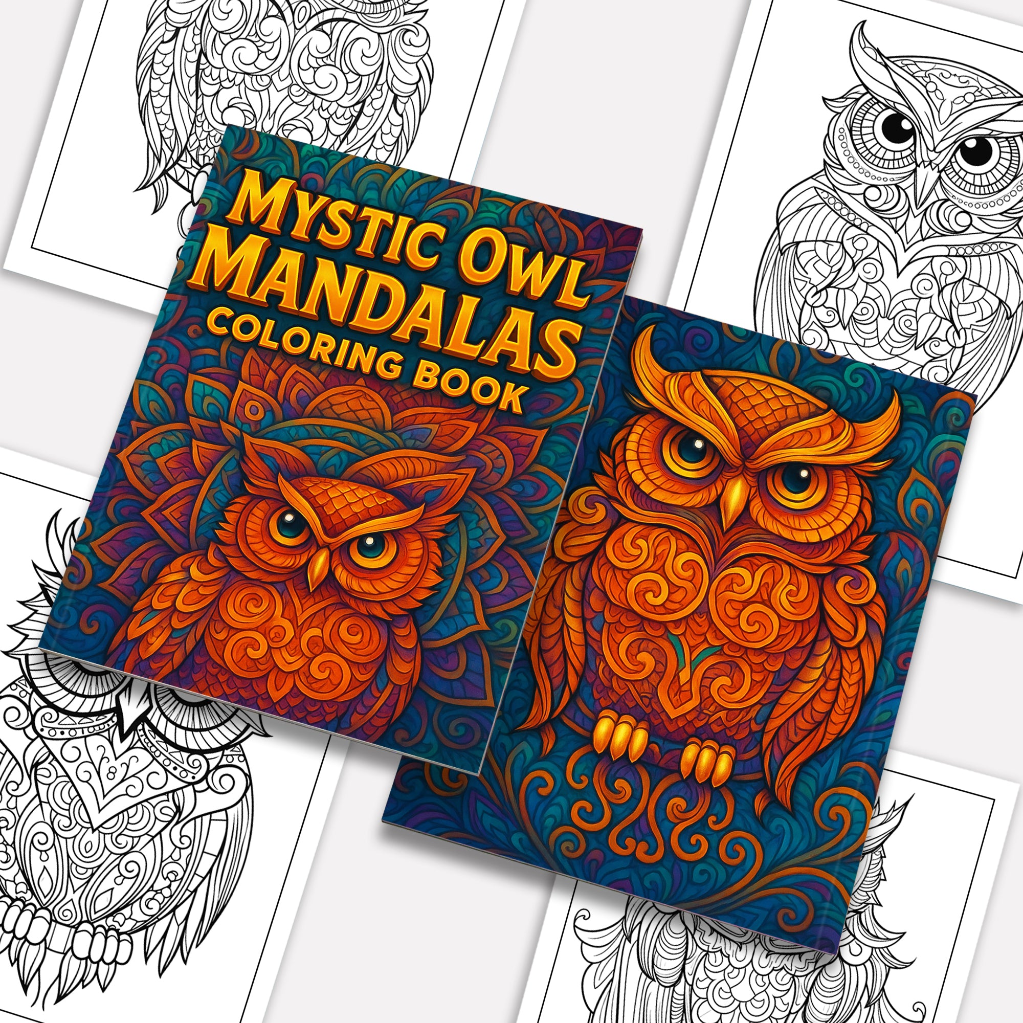 Mystic Owl Mandalas Coloring Pages – 48 Elegant Designs for Adults