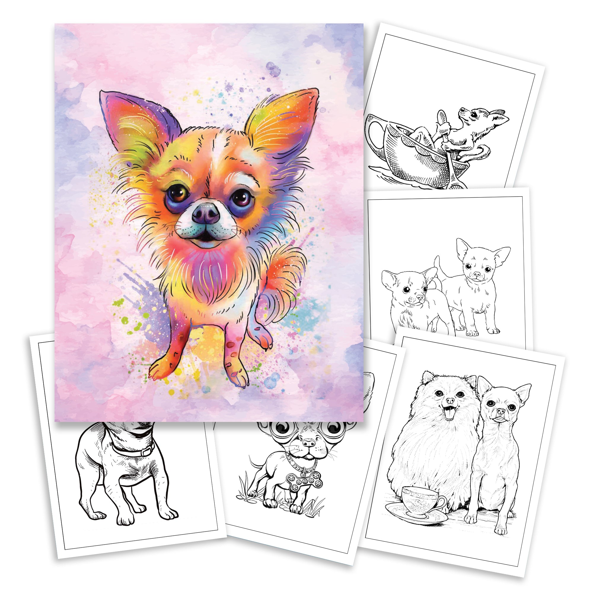 Chihuahua Love – Relaxing Coloring Book for Dog Fans of All Ages