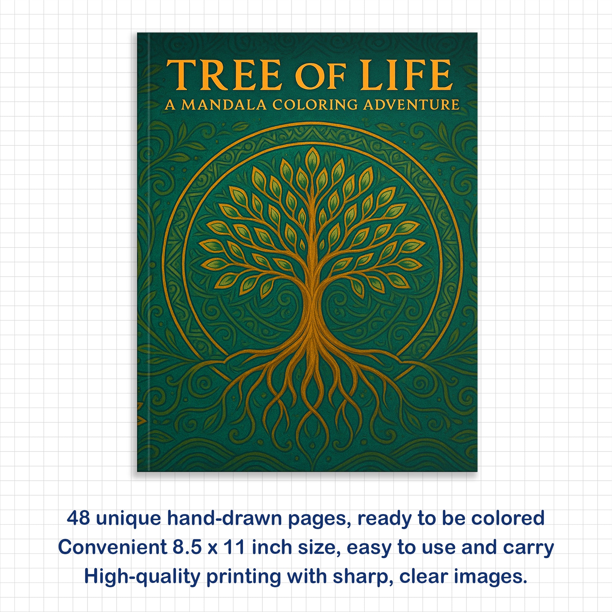 Tree of Life Mandala Coloring Book – Inspirational Nature Designs to Calm Your Mind