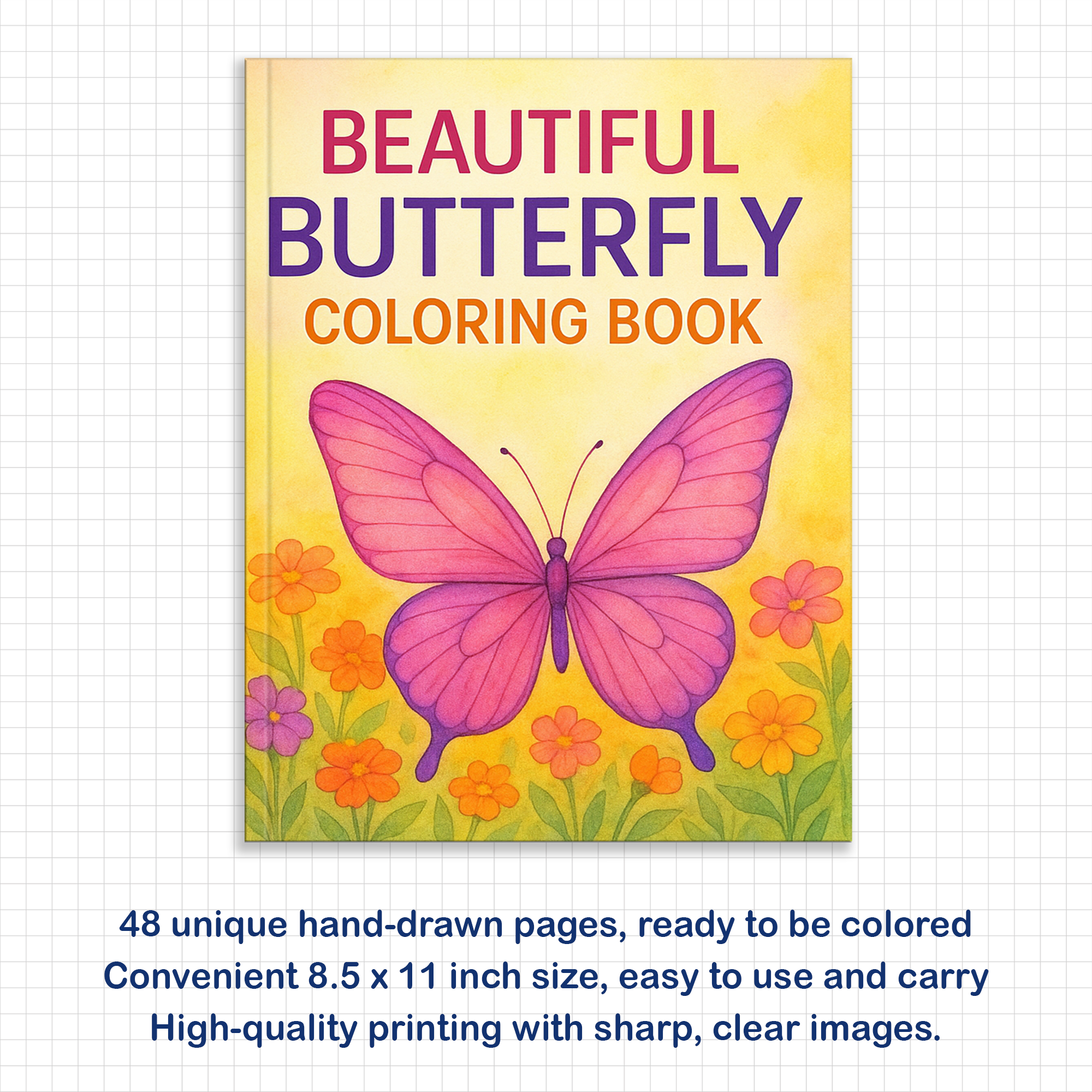 Beautiful Butterfly Coloring Book – Perfect Gift for Butterfly Lovers