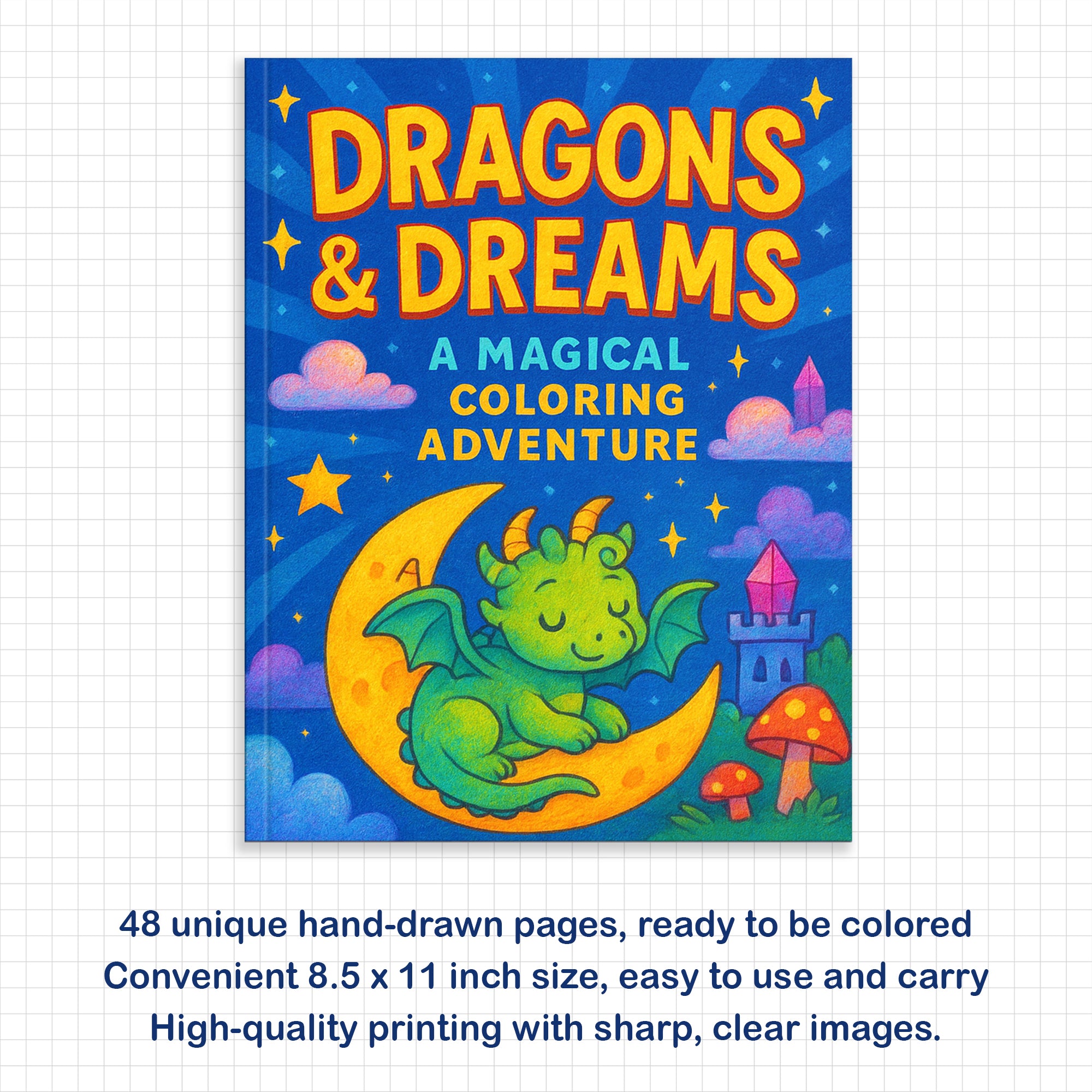 Dragons & Dreams Coloring Book - A Magical Coloring Adventure