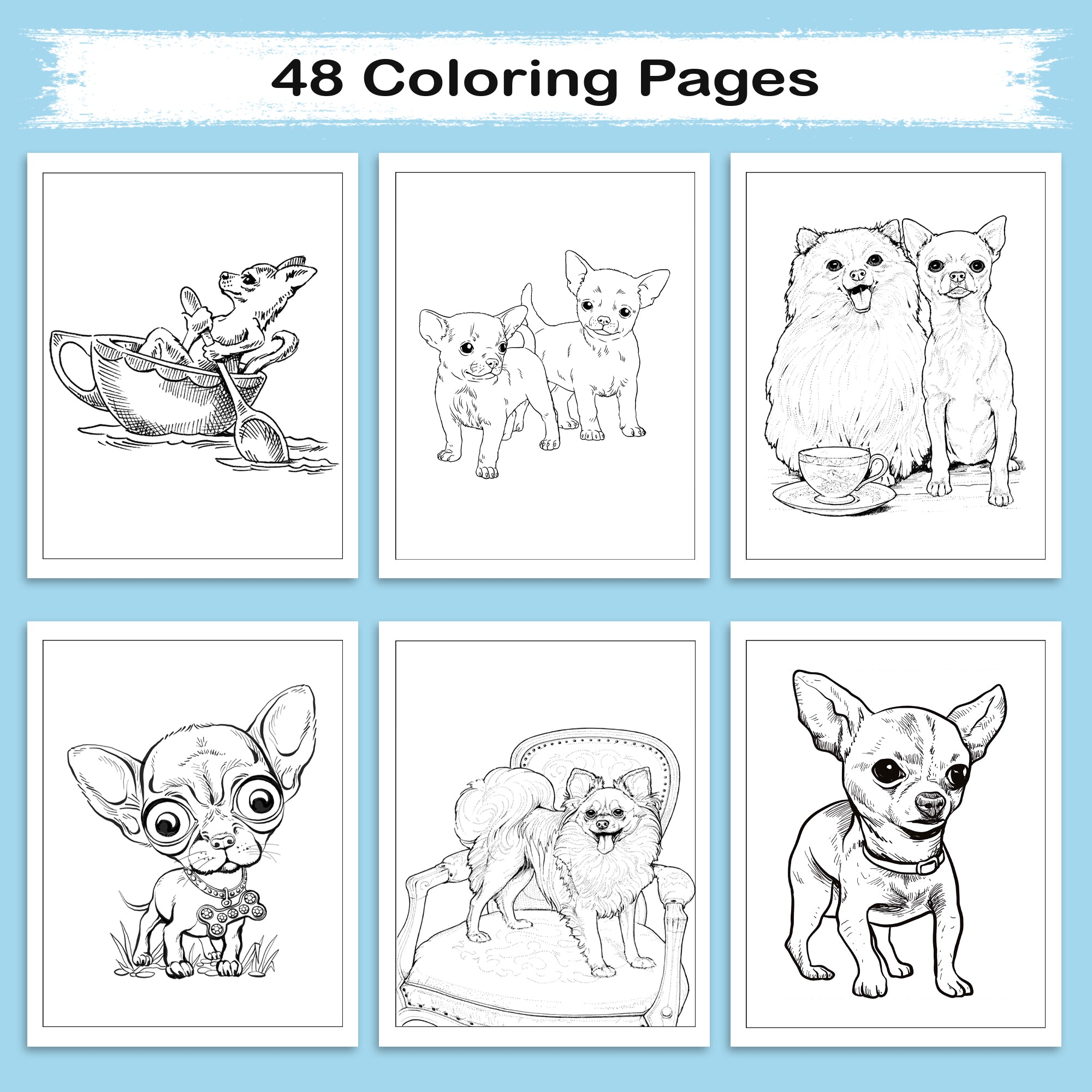 Chihuahua Love – Relaxing Coloring Book for Dog Fans of All Ages