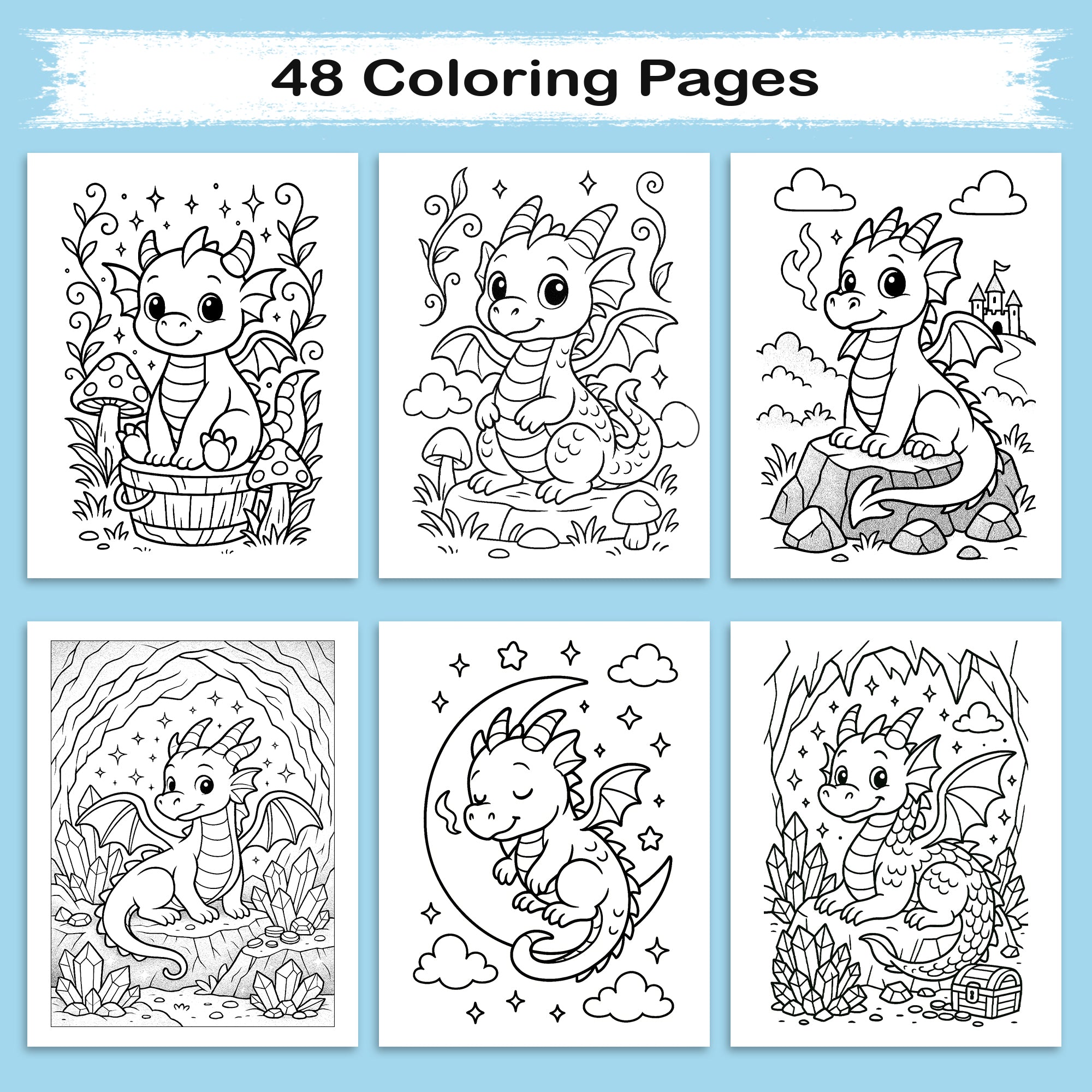Dragons & Dreams Coloring Book - A Magical Coloring Adventure