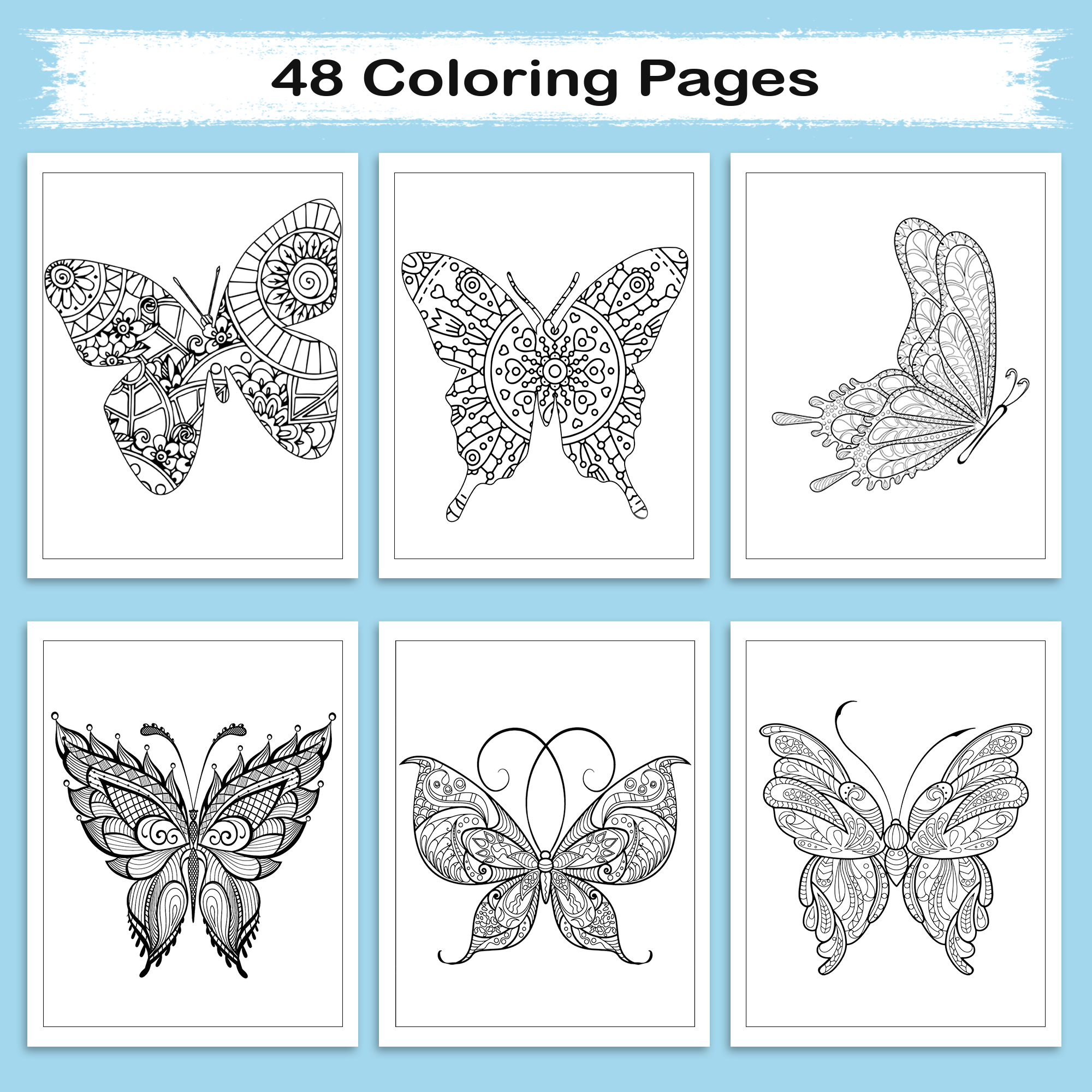 Beautiful Butterfly Coloring Book – Perfect Gift for Butterfly Lovers