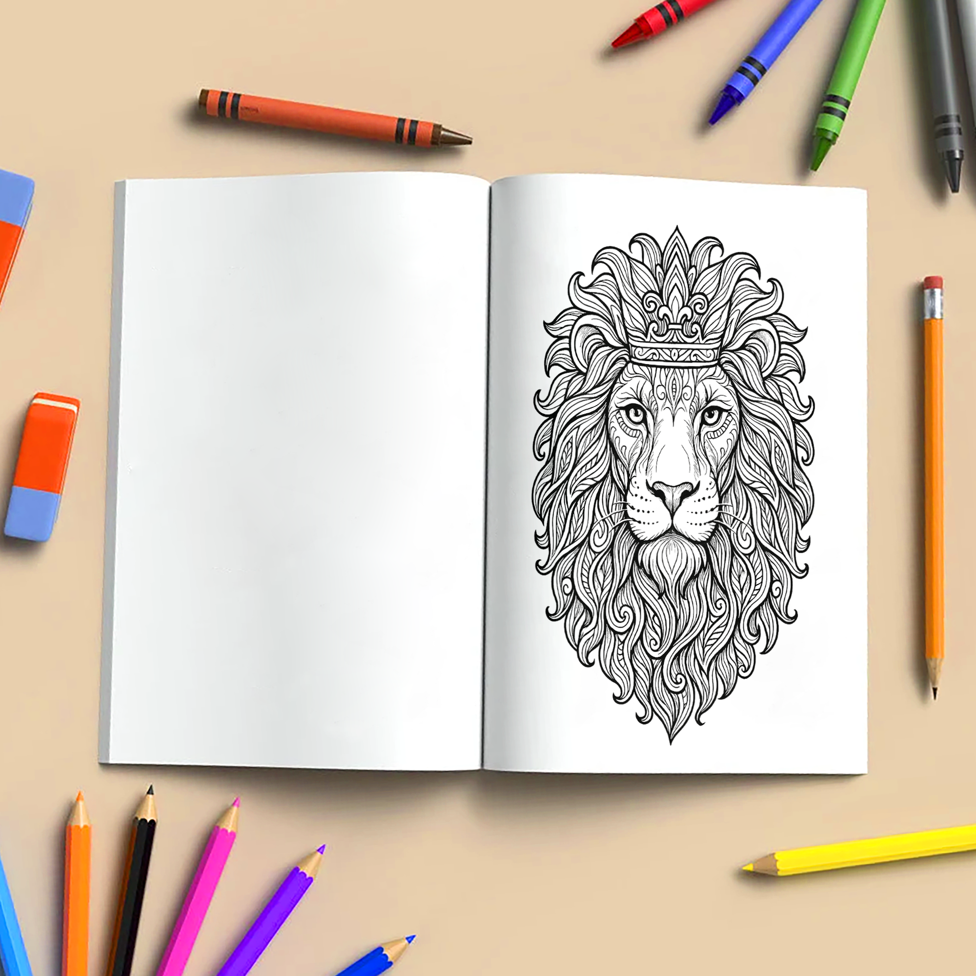 Forest Spirits Coloring Book - Animal Mandalas for Mindfulness and Relaxation