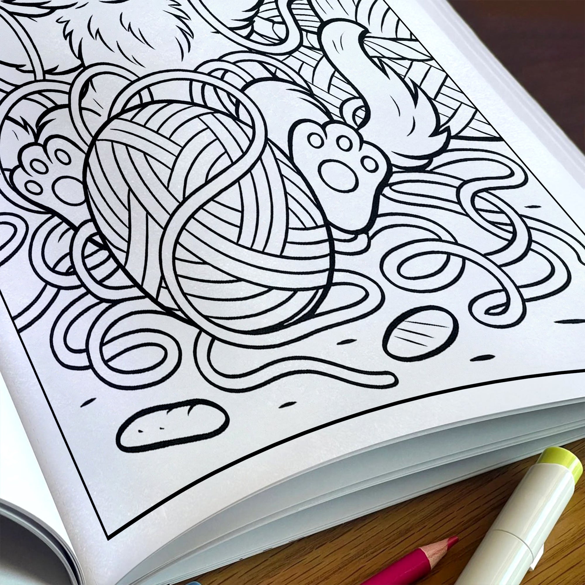 Cat Life - A Funny and Relaxing Coloring Book