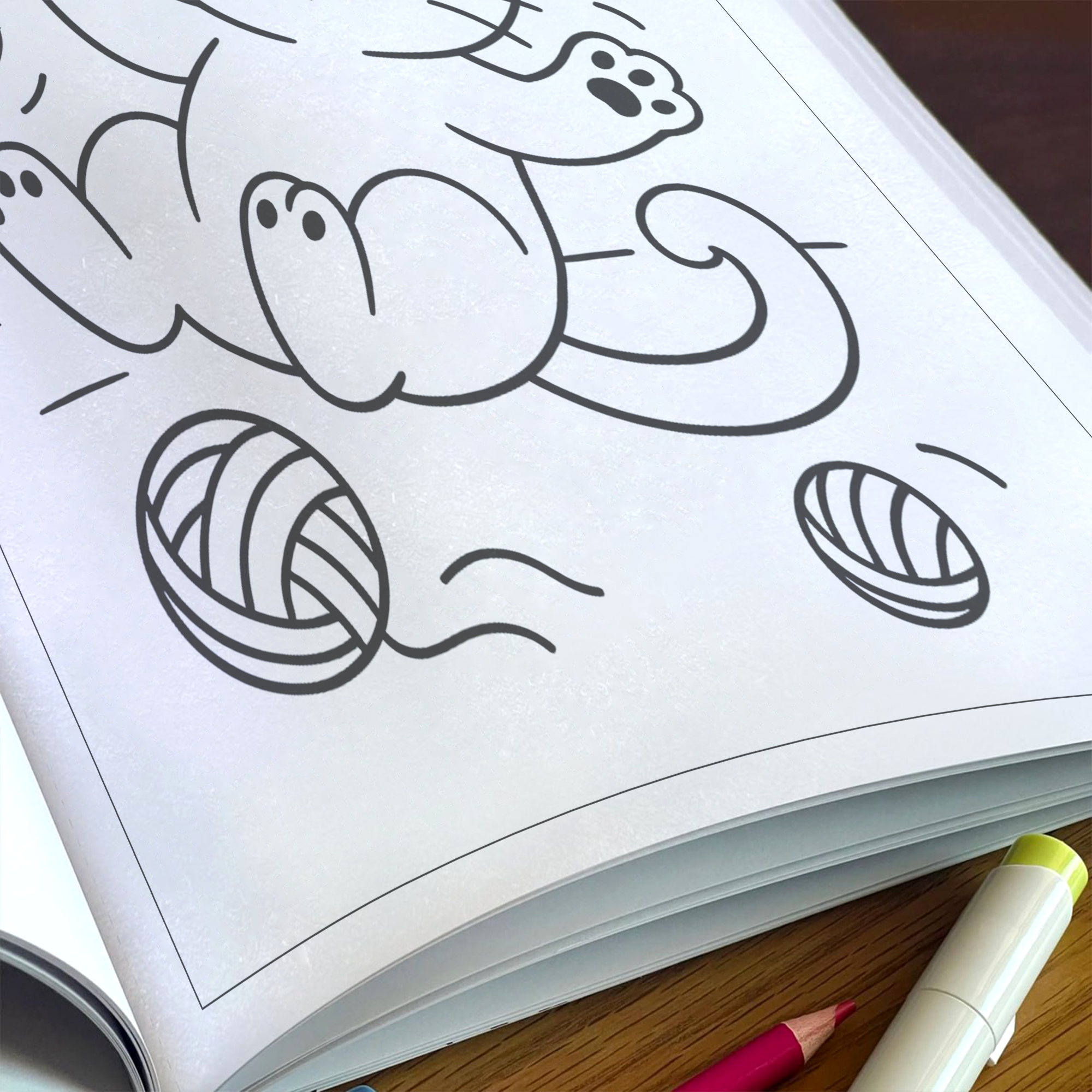 Playful Kittens Coloring Book – Cute and Funny Cats for All Ages