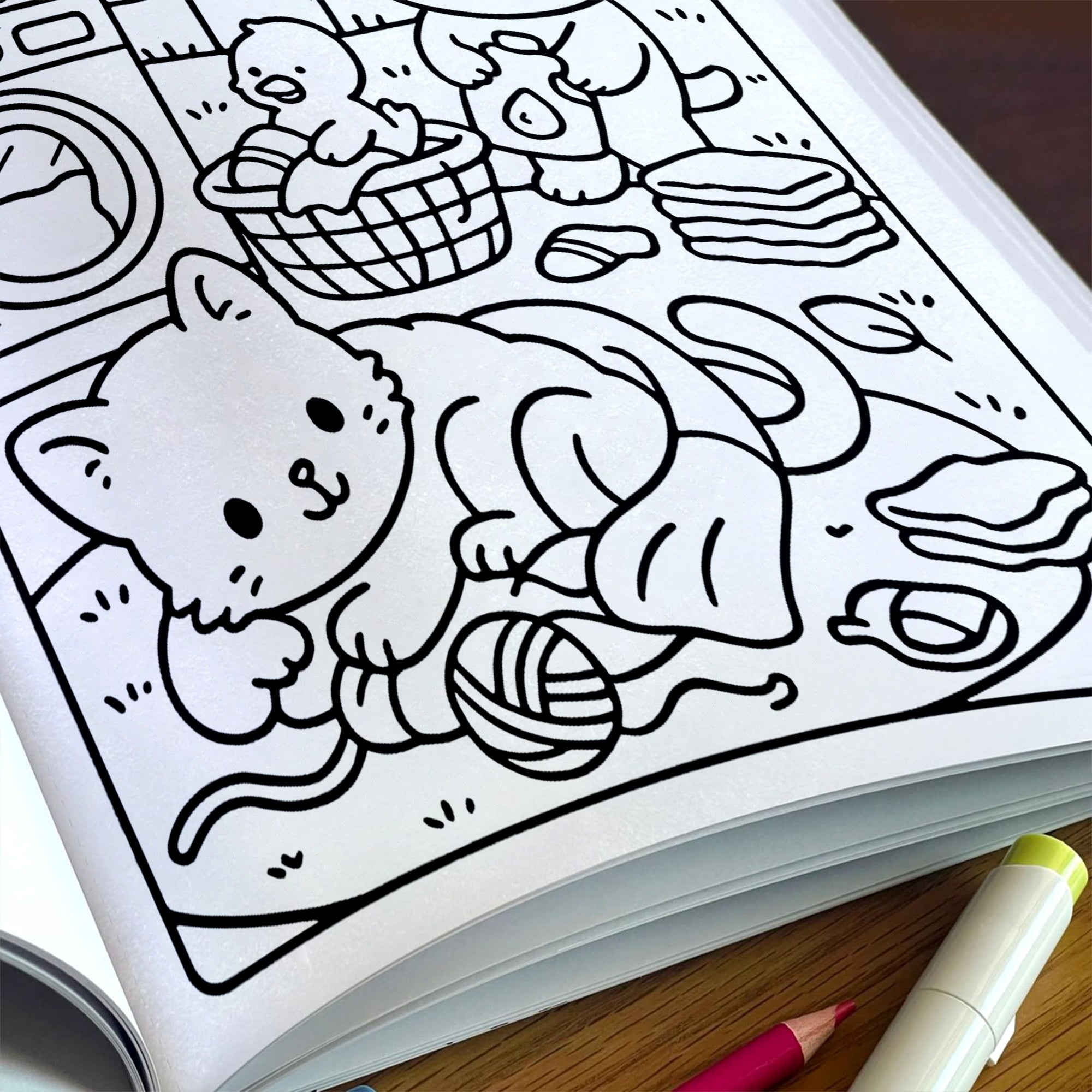 Cozy Farm Life: A Kawaii Coloring Book - Super Cute Animal Characters