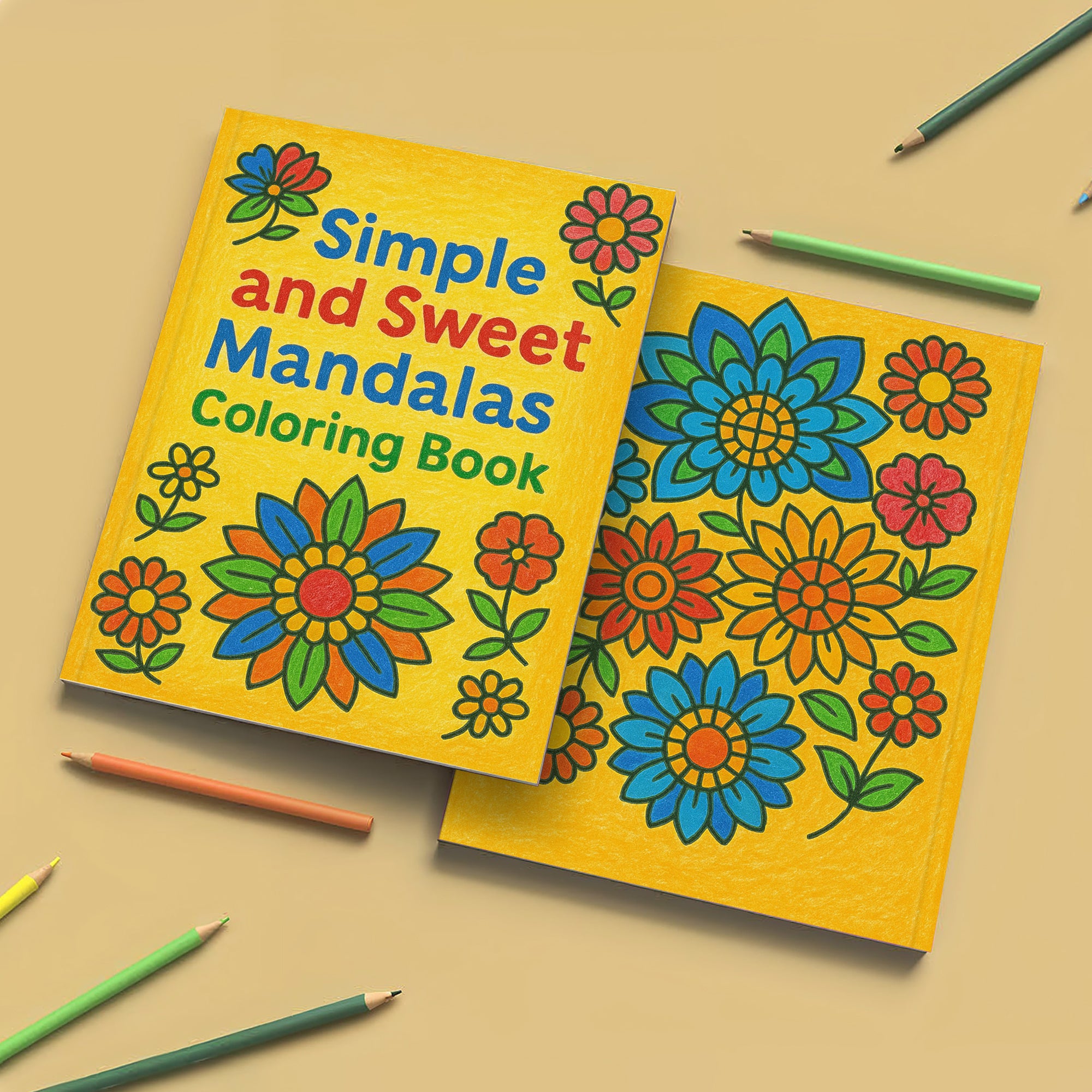 Simple and Sweet Mandalas Coloring Book - 48 Coloring Pages