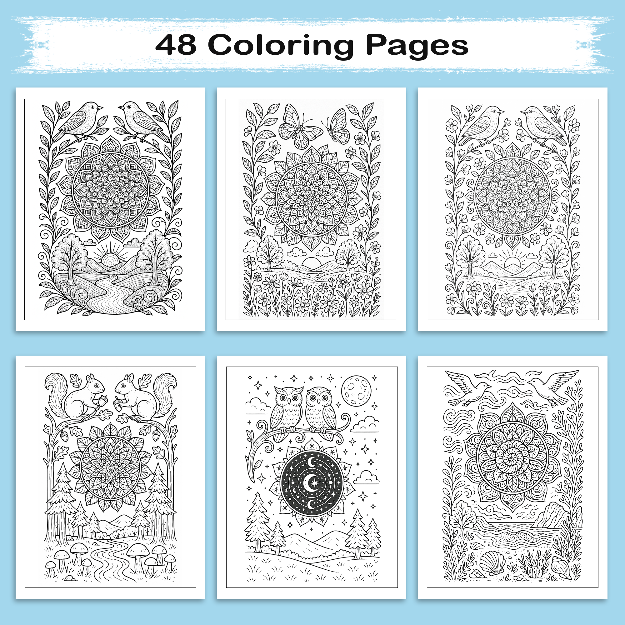 Mandala Coloring Book - Beautiful Circular Patterns for Stress Relief