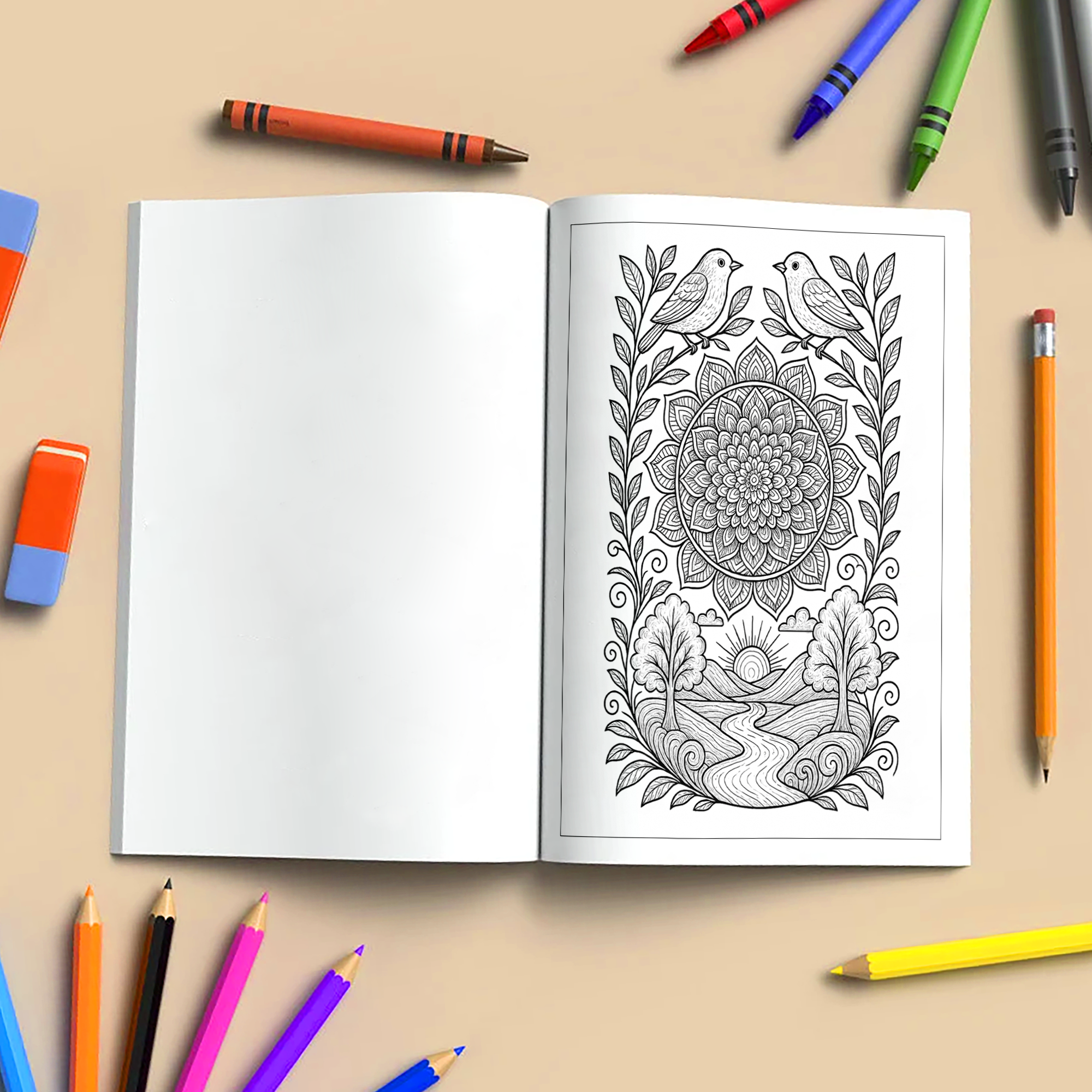 Mandala Coloring Book - Beautiful Circular Patterns for Stress Relief