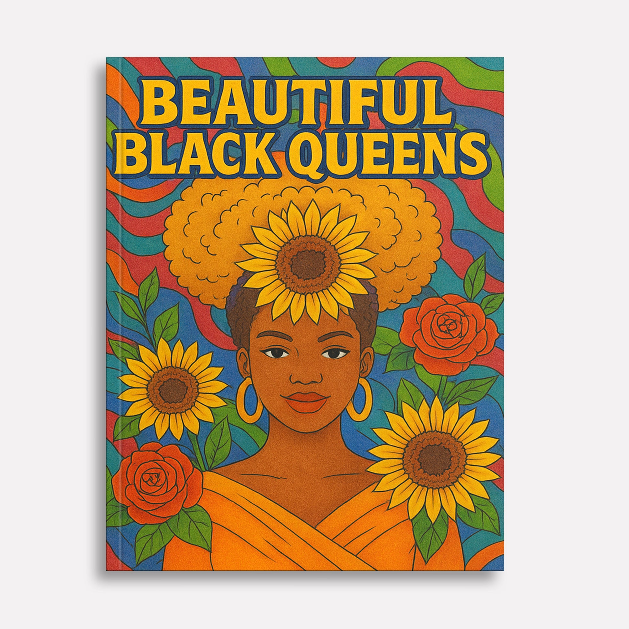 Beautiful Black Queens Coloring Pages – 48 Pages – Regal, Empowering, Afrocentric Beauty – For Adults