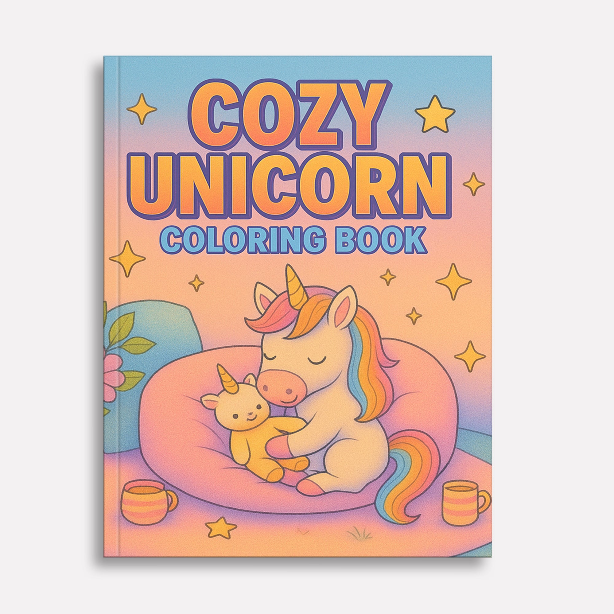 Cozy Unicorn Dreams – Unicorn Coloring Pages – 48 Pages – Snuggly, Sleepytime, Magical Moments – For Kids
