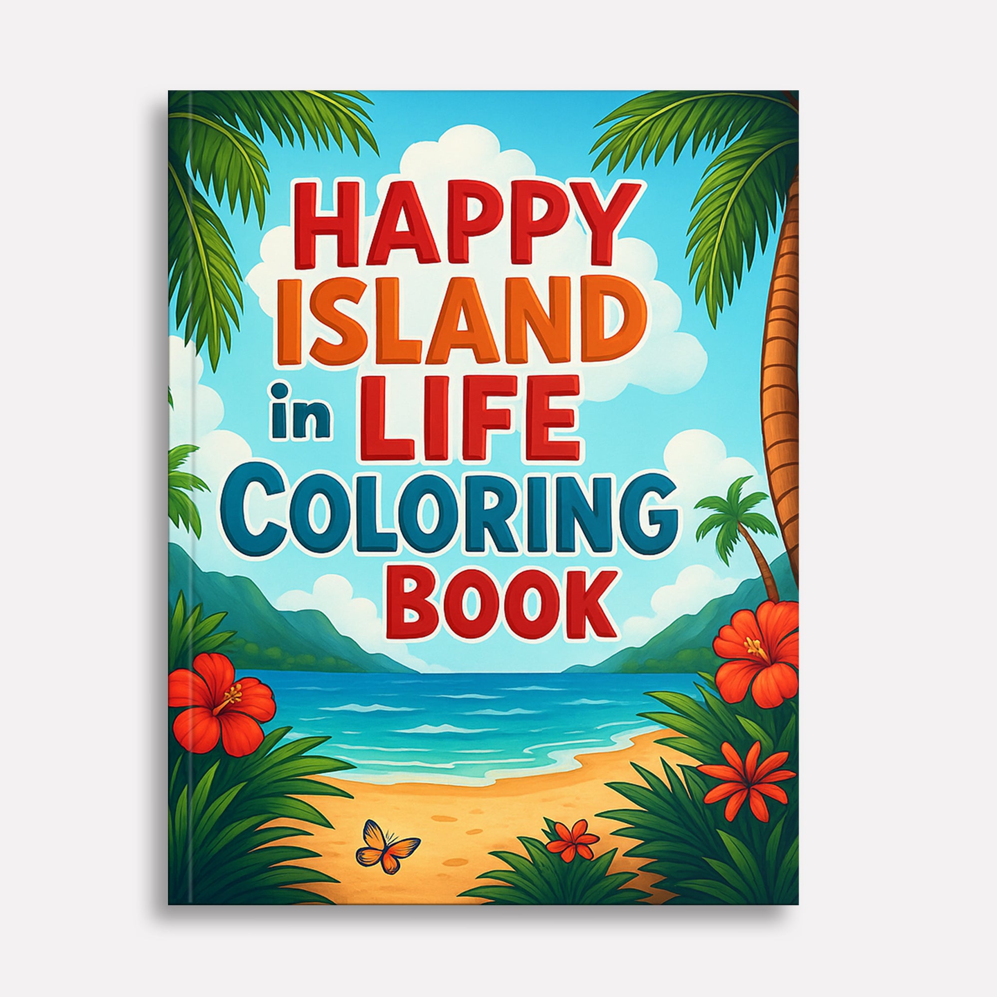 Happy Island Life in Hawaii Coloring Pages – 48 Cute Tropical Scenes with Dancing, Music & Tiki Fun - For Kids