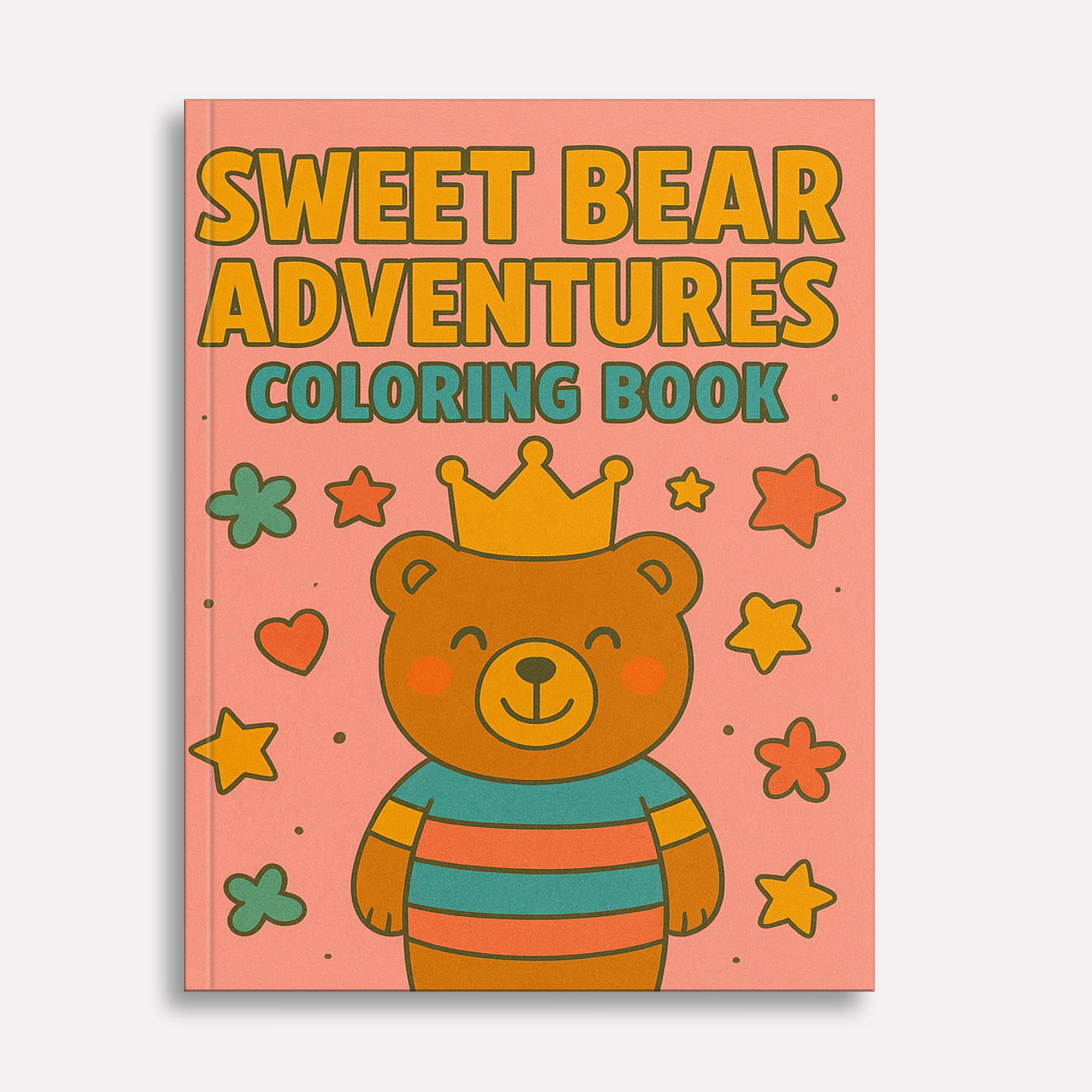 Sweet Bear Adventures – Animal Coloring Pages – 48 Pages – Playful, Gentle, Woodland Fun – For Kids