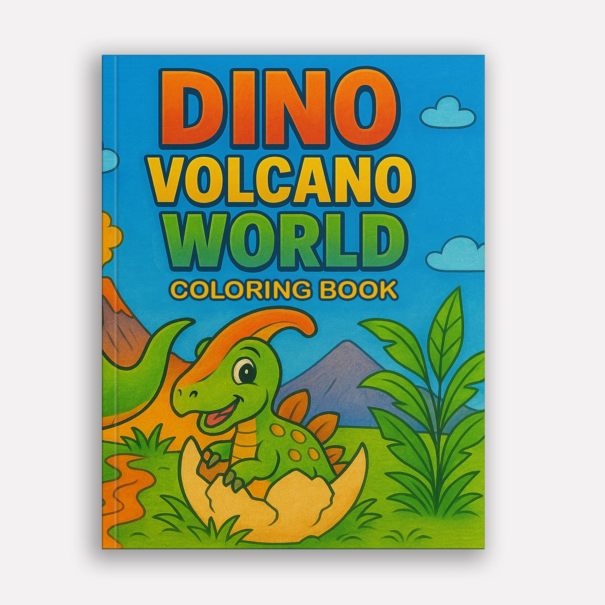 Dino Volcano World Coloring Pages for Kids – 48 Action-Packed Designs