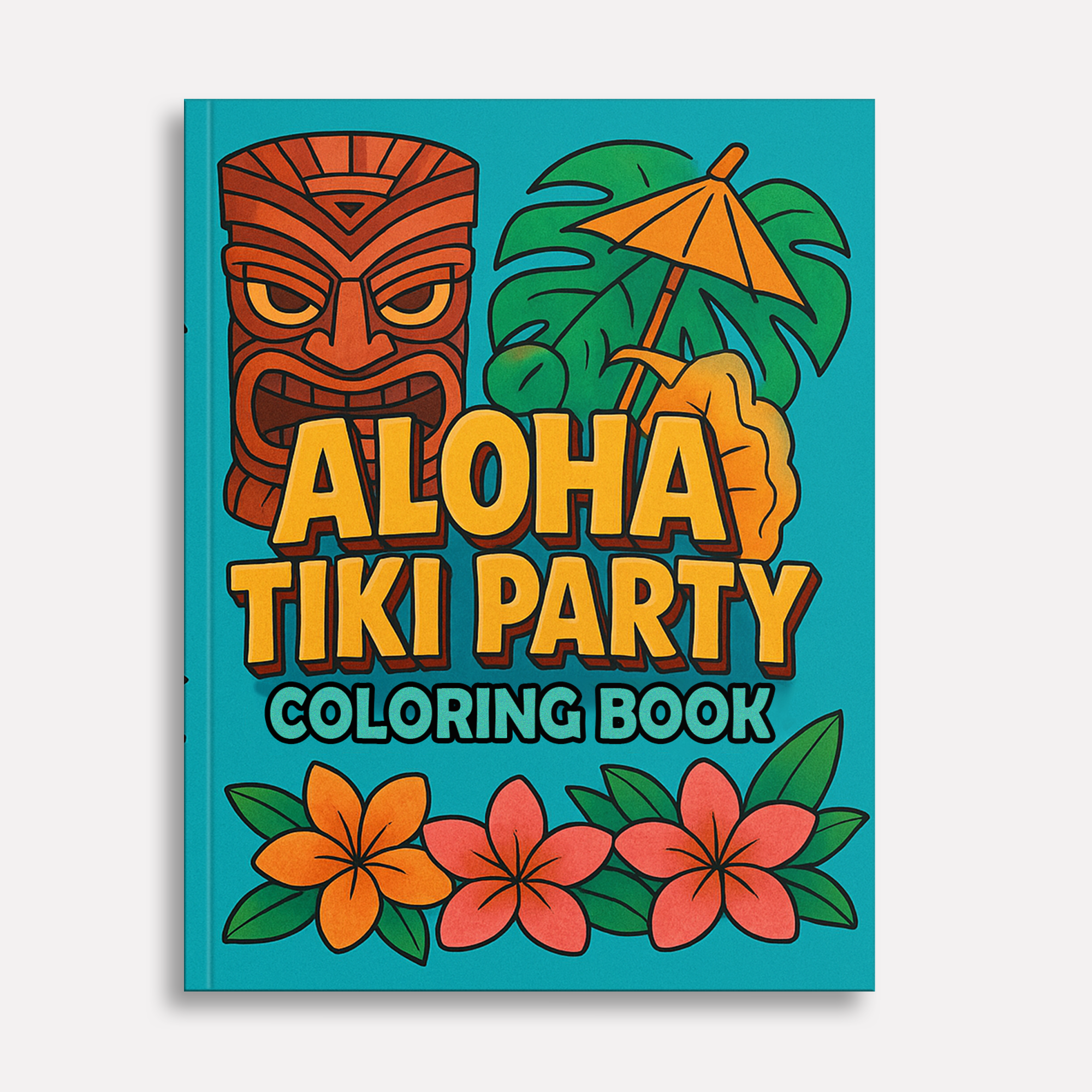 Aloha Tiki Party Coloring Pages for Kids – 48 Fun Island Designs