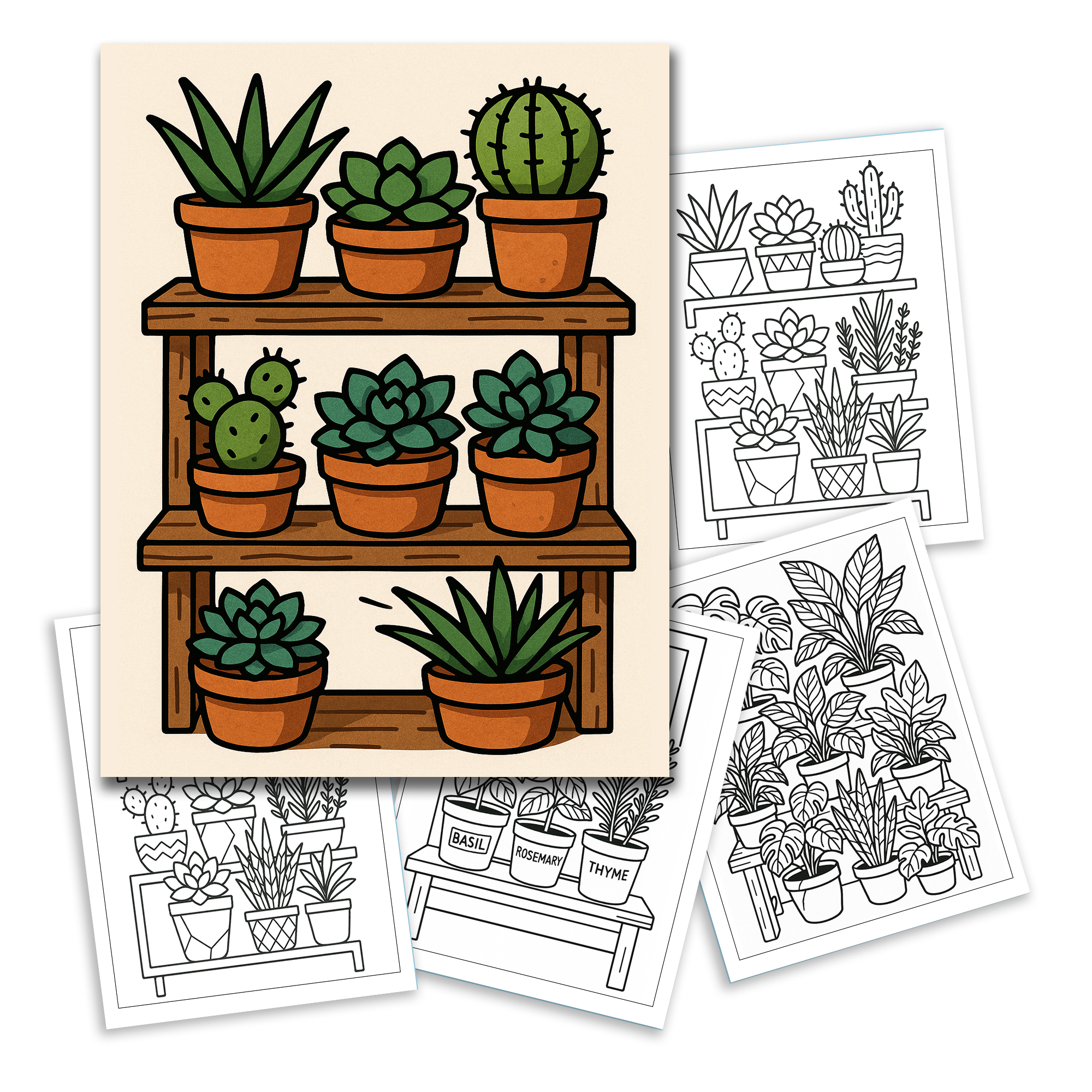 Cozy Porch Garden Coloring Pages for Kids – 48 Fun and Easy Nature Scenes