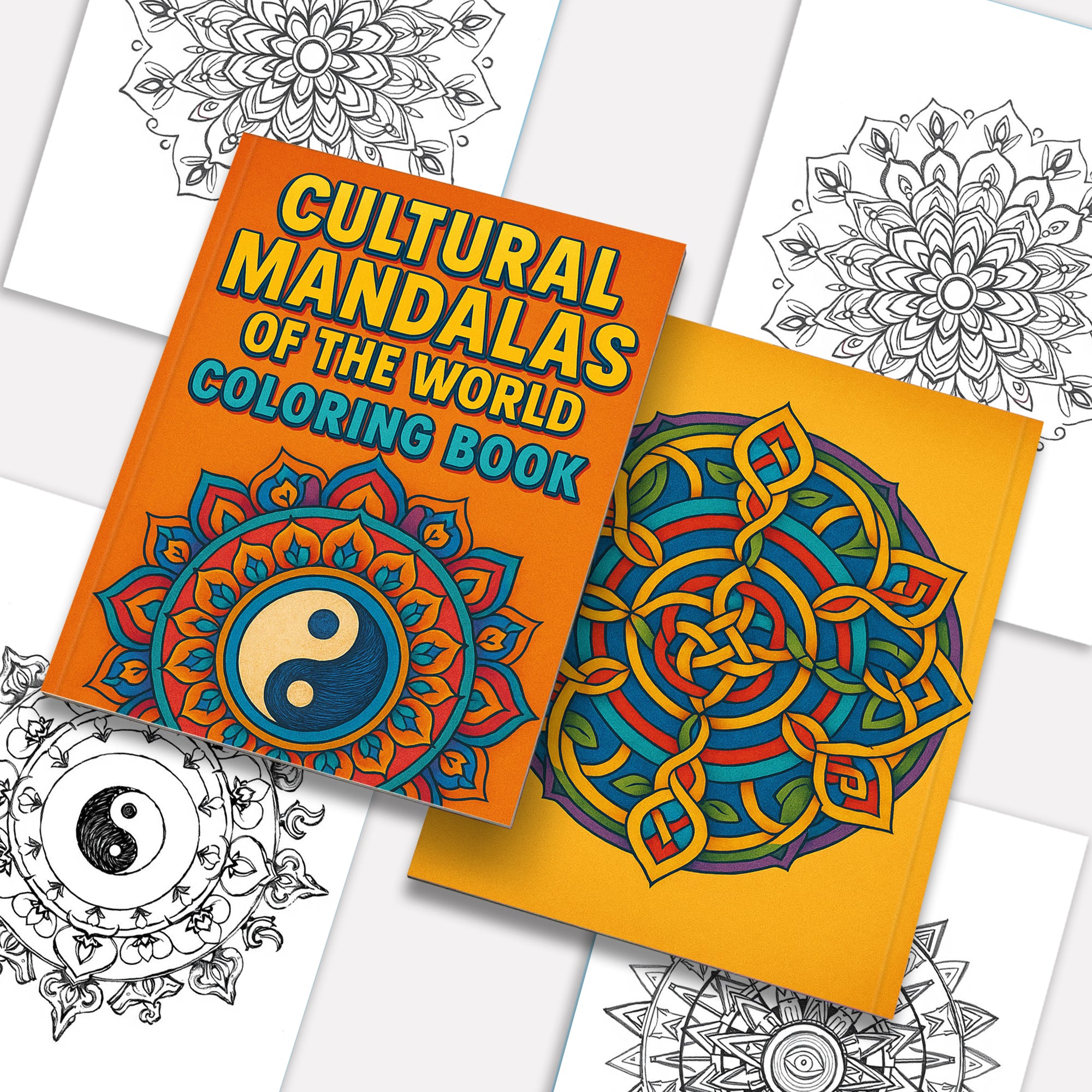 Cultural Mandalas of the World – Mandala Coloring Pages – 48 Pages – Mehndi, Aztec, Celtic & Eastern Patterns – For Adults