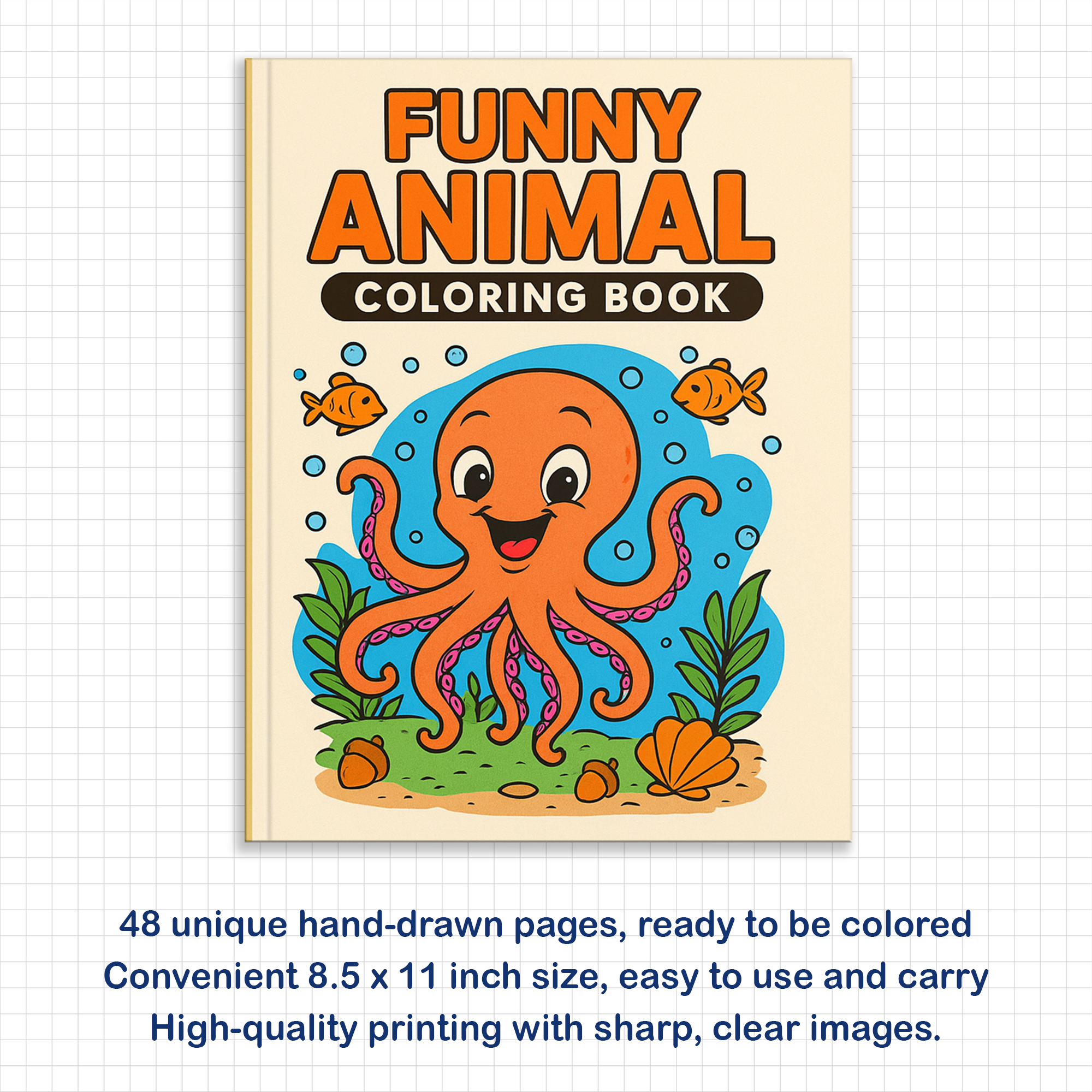 Funny Animal Coloring Pages for Kids – 48 Goofy & Cute Designs
