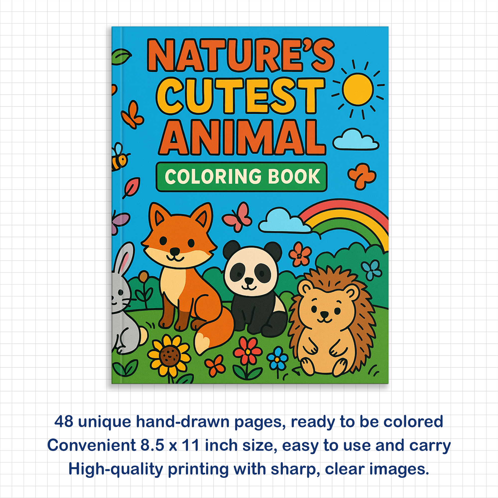 Nature’s Cutest Animal Coloring Pages for Kids – 48 Easy & Fun Designs