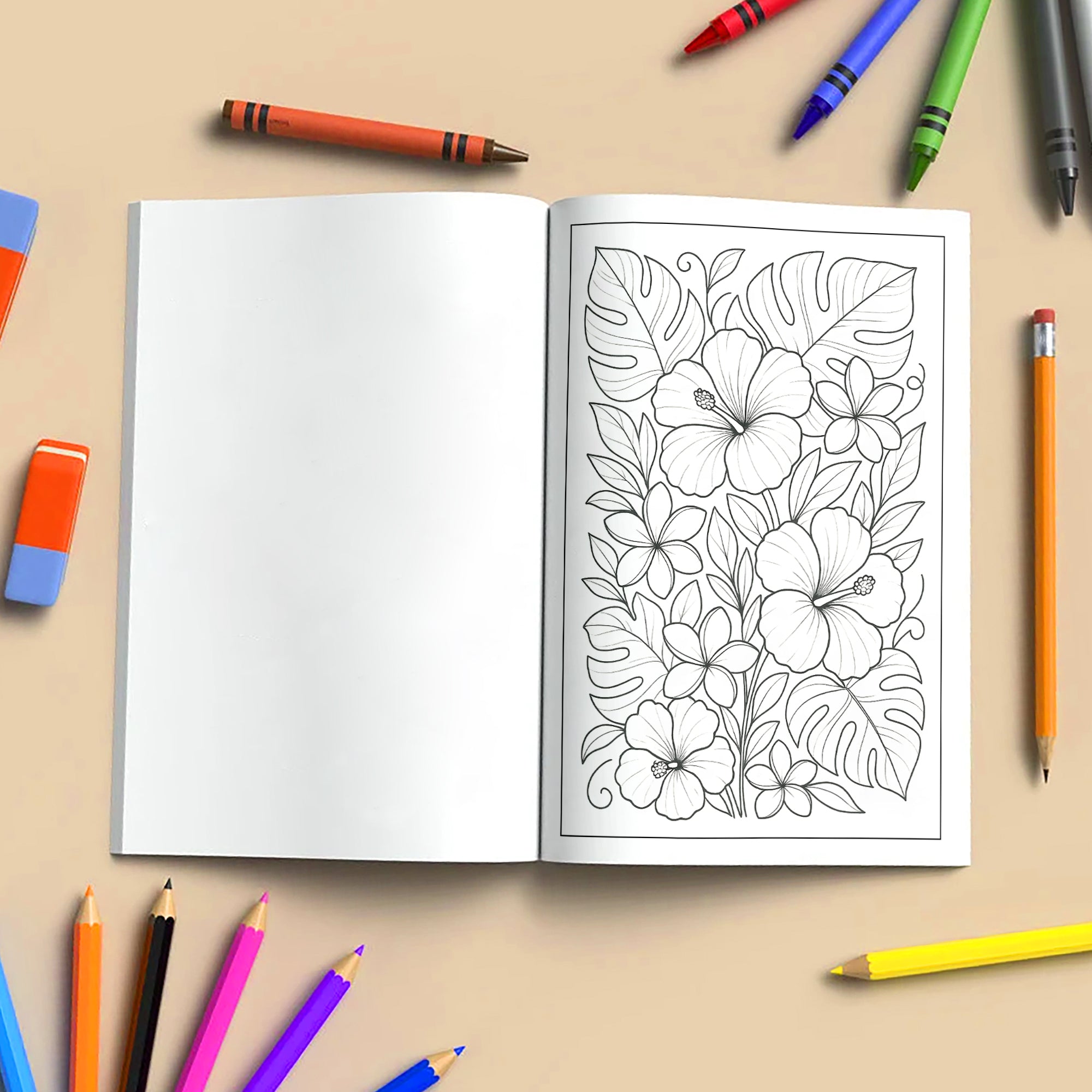 Sunshine Garden Flowers Coloring Pages – 48 Cheerful Floral Designs