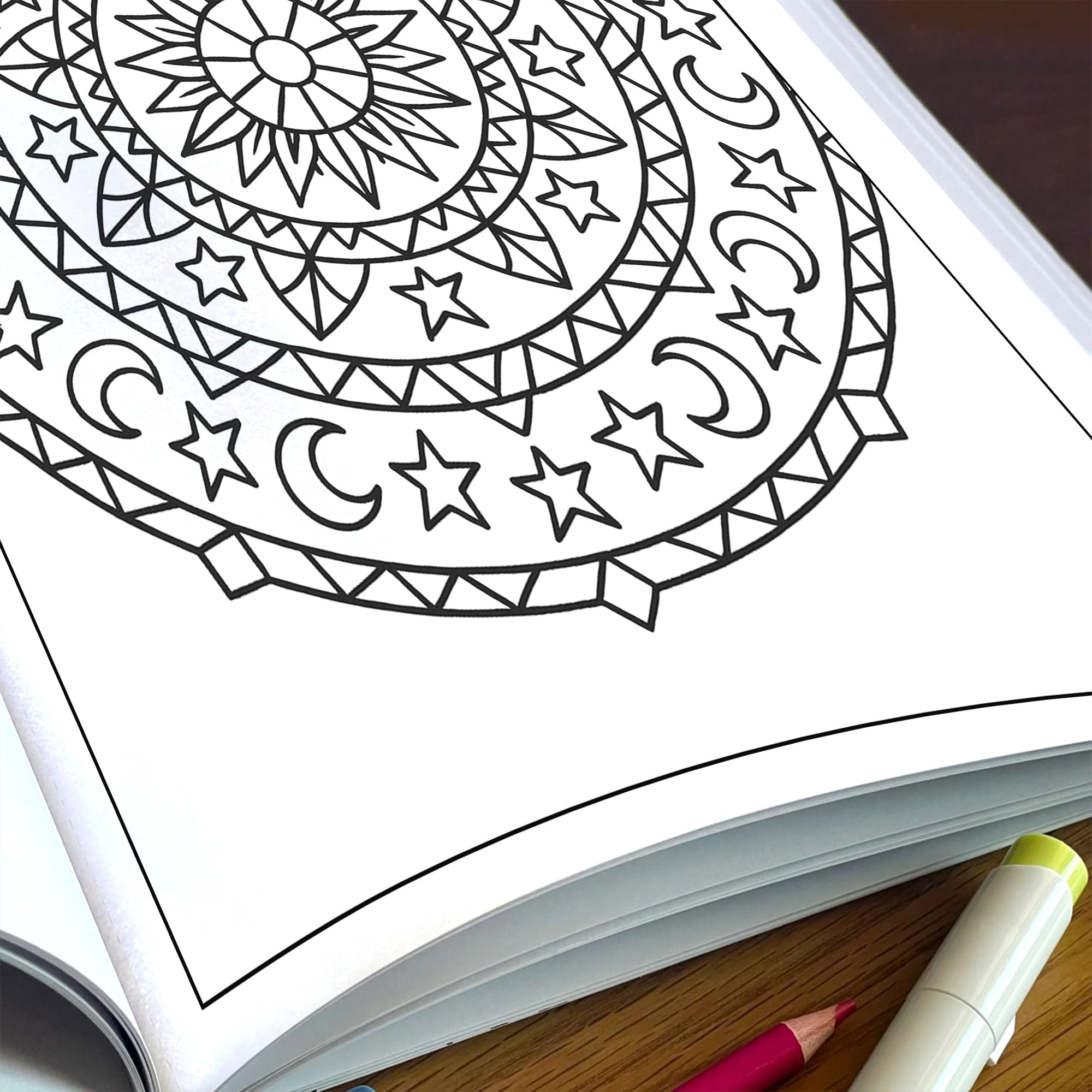 Geometric Labyrinth Mandalas Coloring Pages – 48 Bold Maze-Inspired Designs for Adults