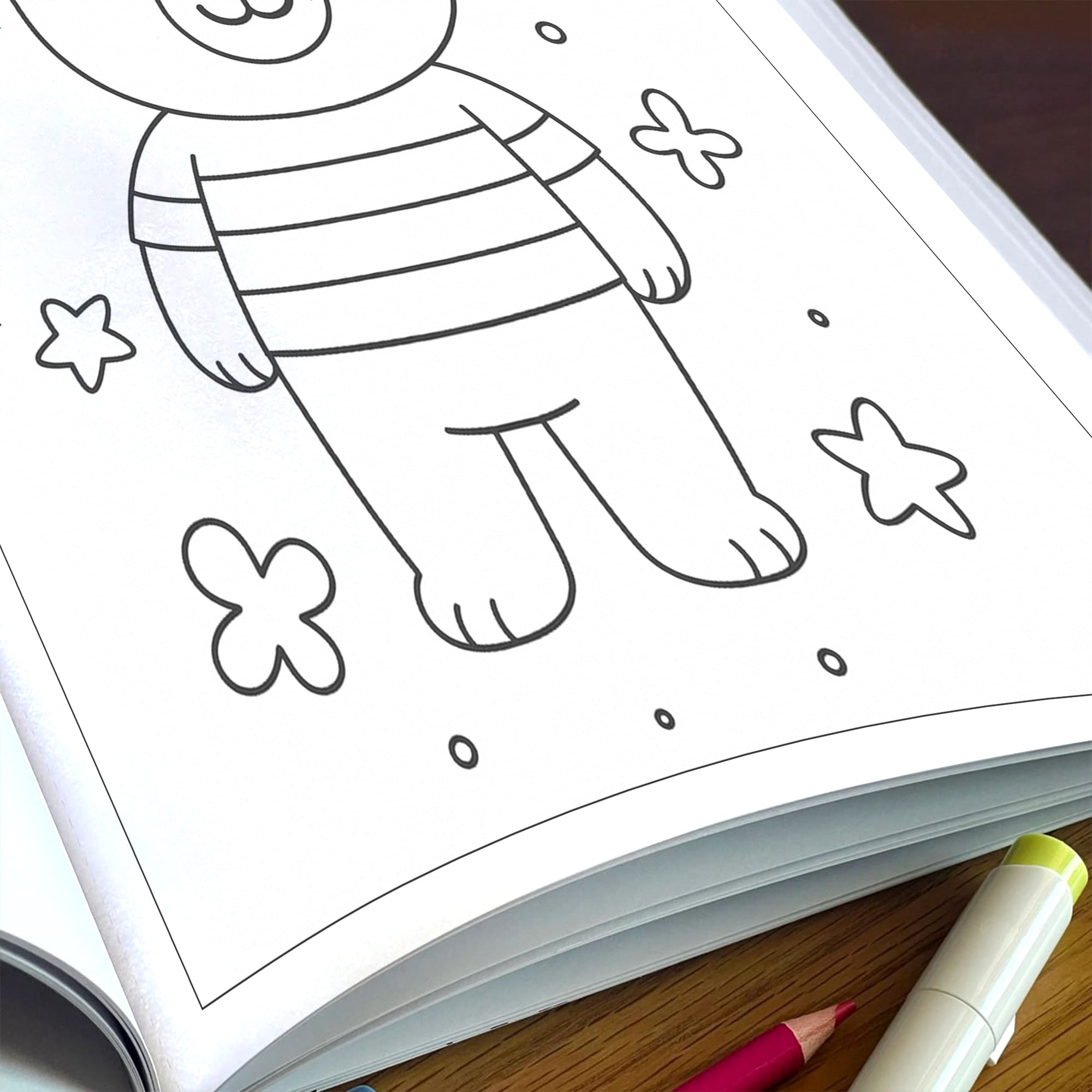 Sweet Bear Adventures – Animal Coloring Pages – 48 Pages – Playful, Gentle, Woodland Fun – For Kids
