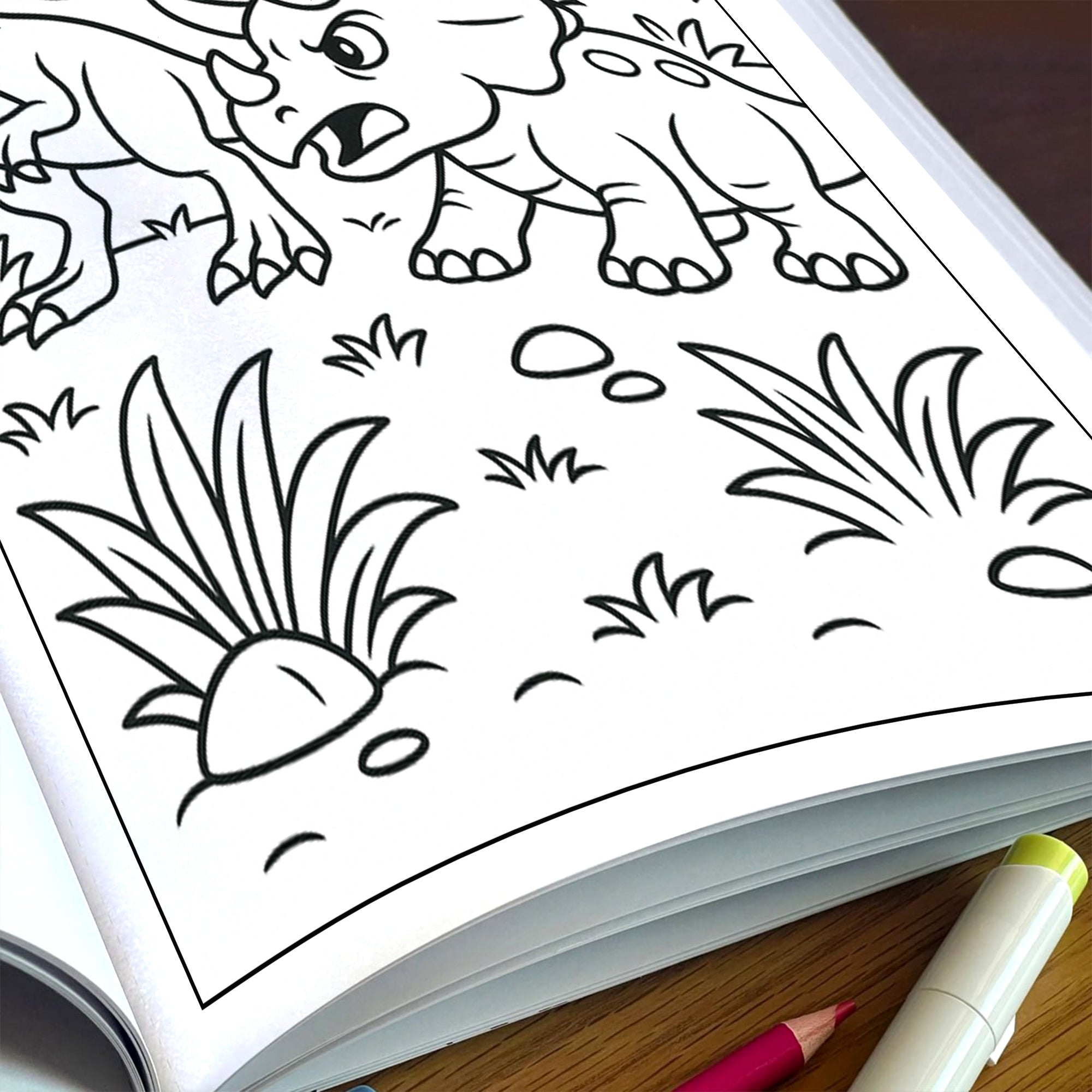 Jurassic Friends & Fights Coloring Pages for Kids – 48 Dino Adventures
