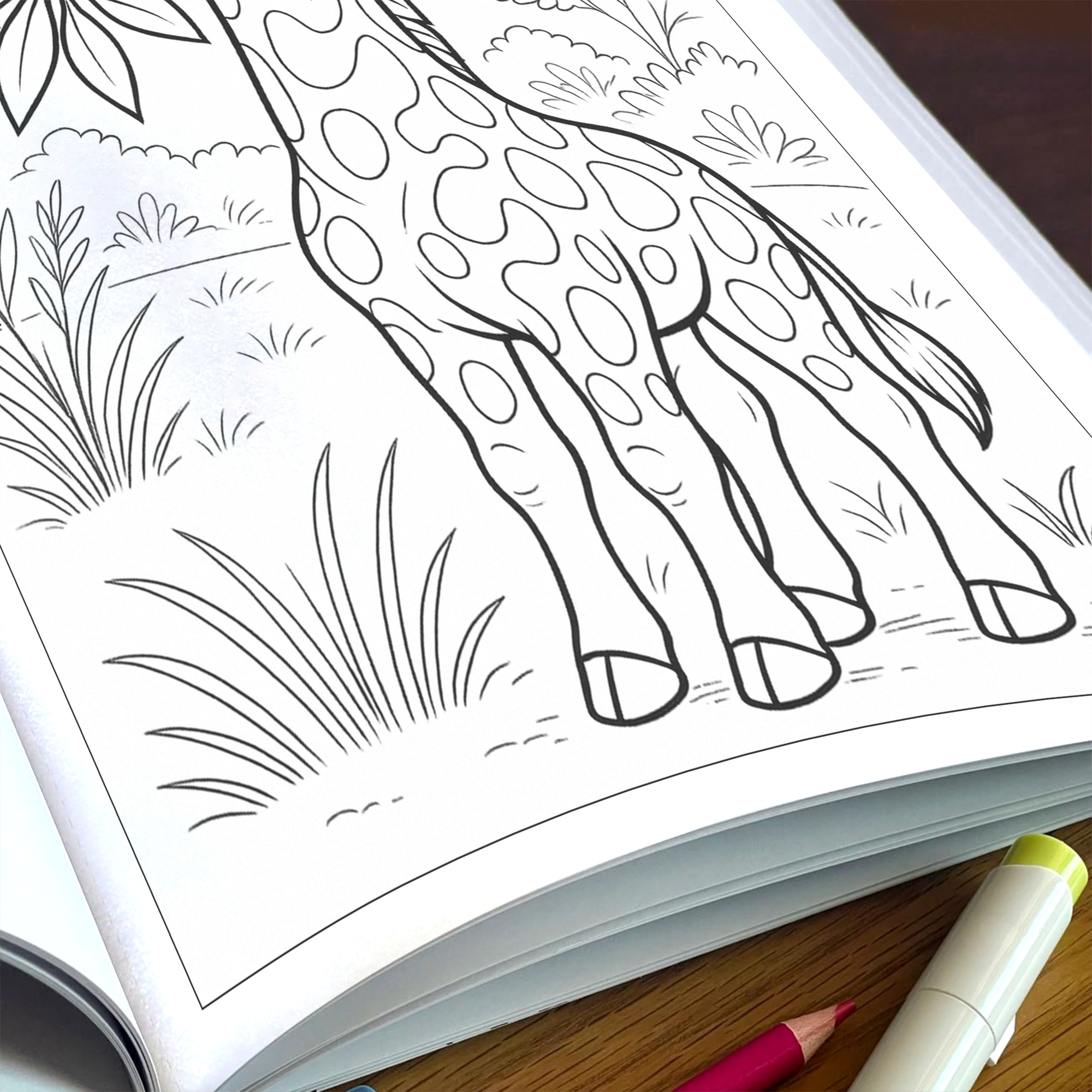 Playful Animal Friends Coloring Pages – 48 Whimsical Designs for Adults