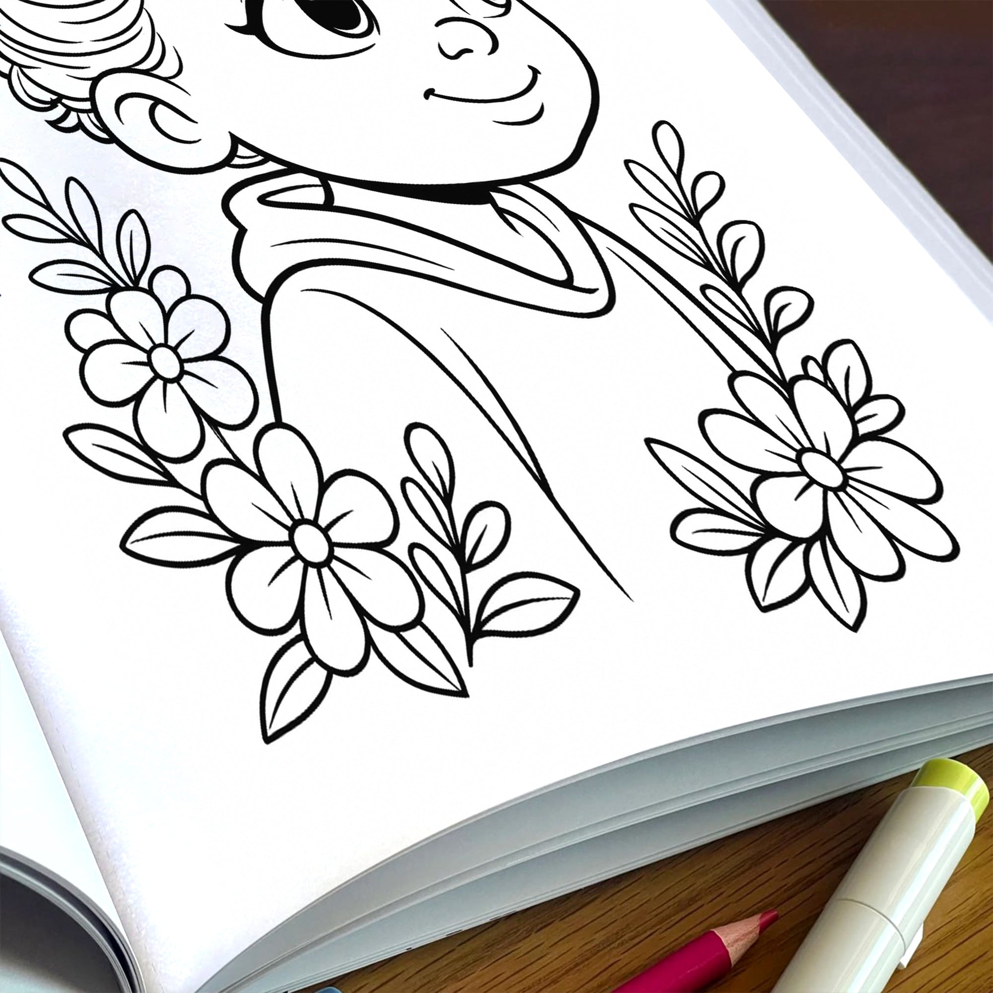 Little Royal Queens Coloring Pages – 48 Pages – Cute, Confident, Black Girl Magic – For Kids
