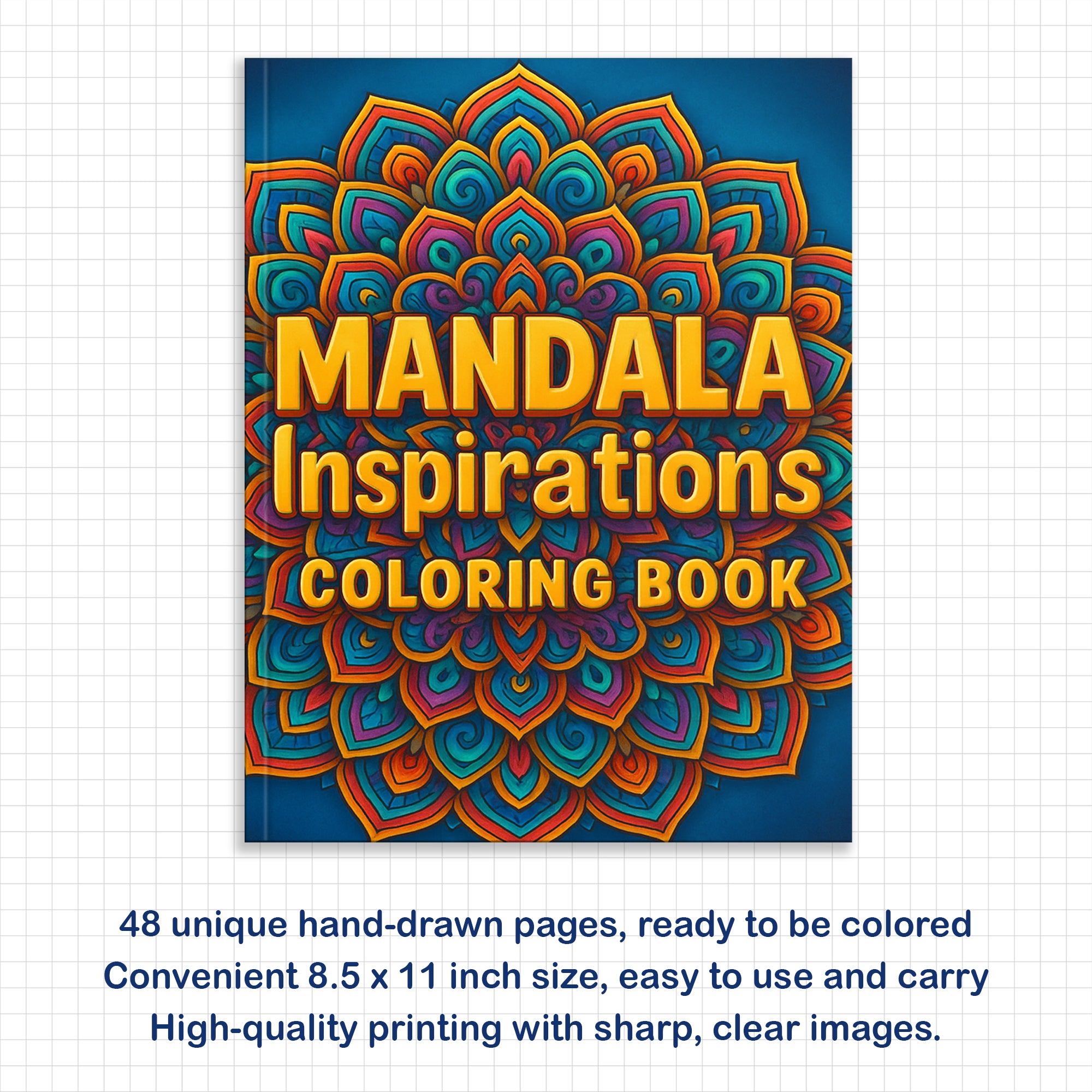 Mandala Inspirations Coloring Pages – 48 Empowering Quotes for Adults
