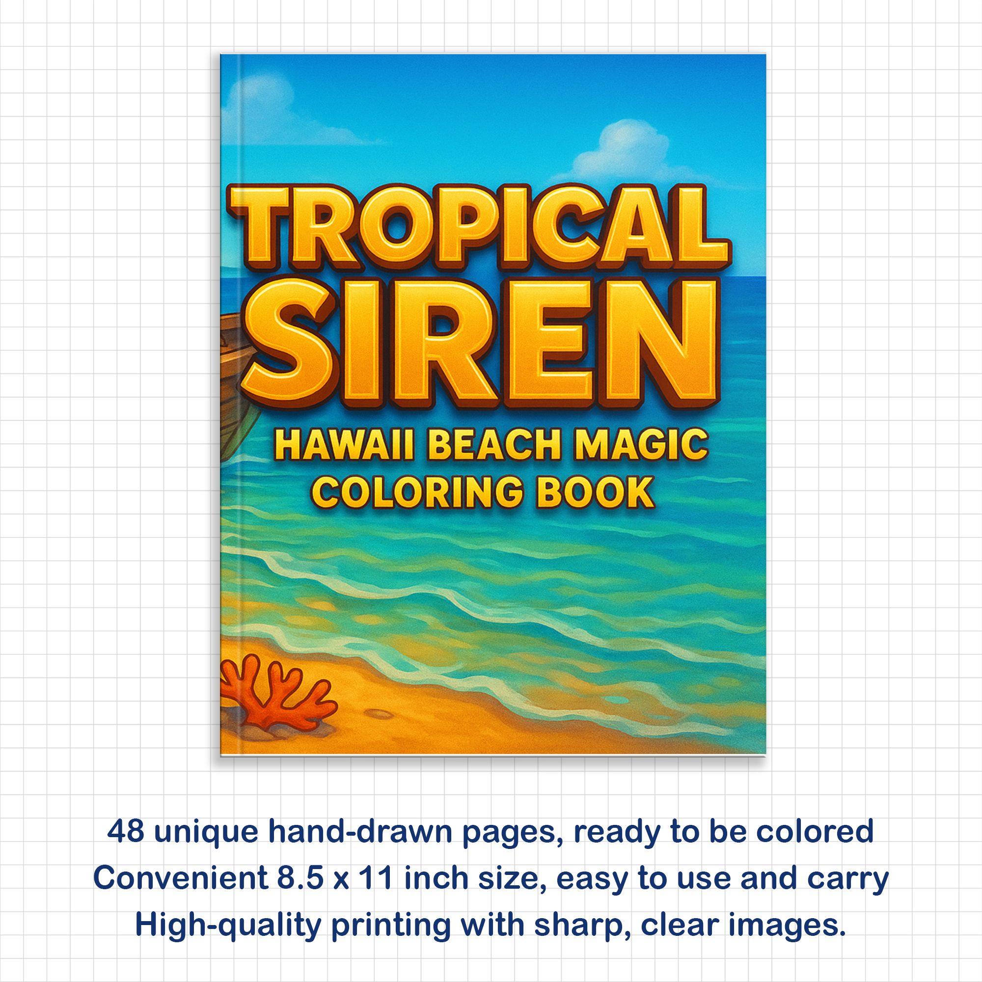 Tropical Siren Coloring Pages – 48 Magical Mermaid Moments for Kids
