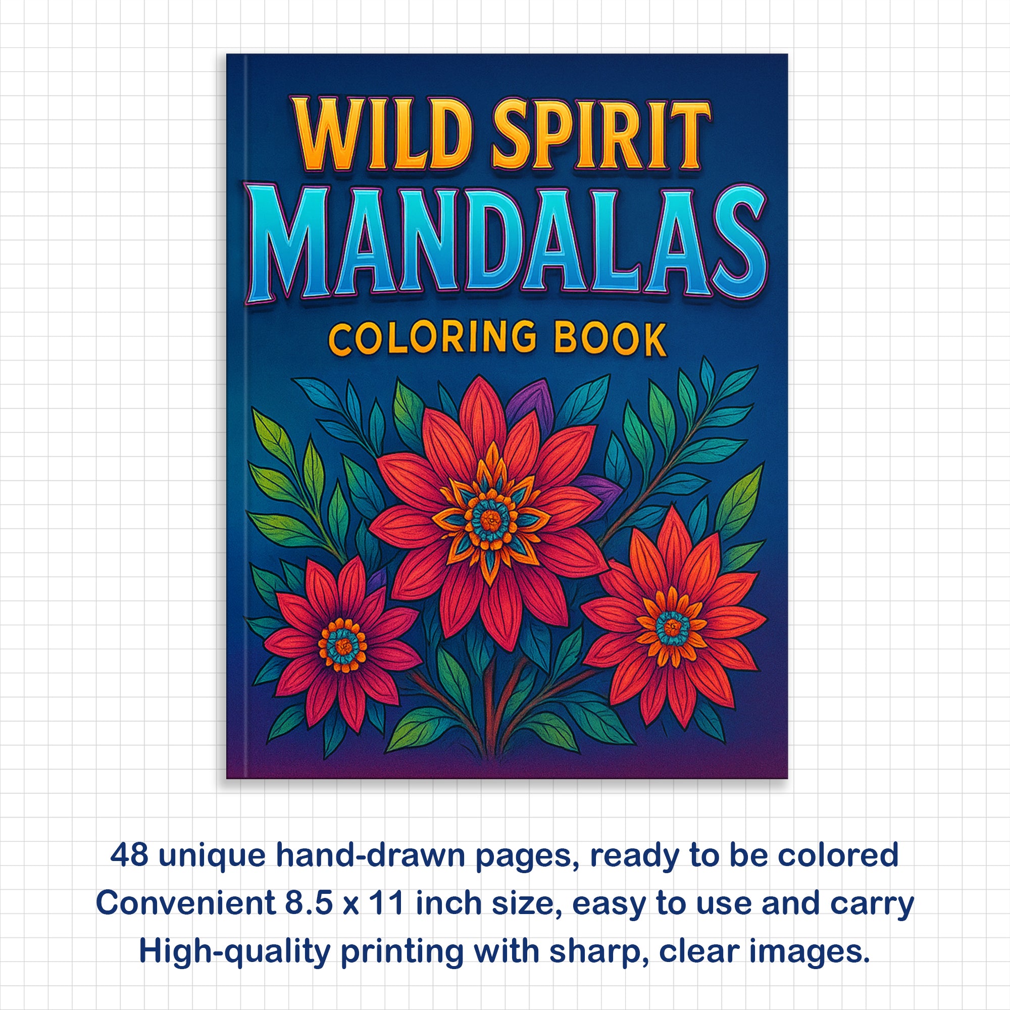 Wild Spirit Mandalas Coloring Pages – 48 Animal-Inspired Patterns for Adults
