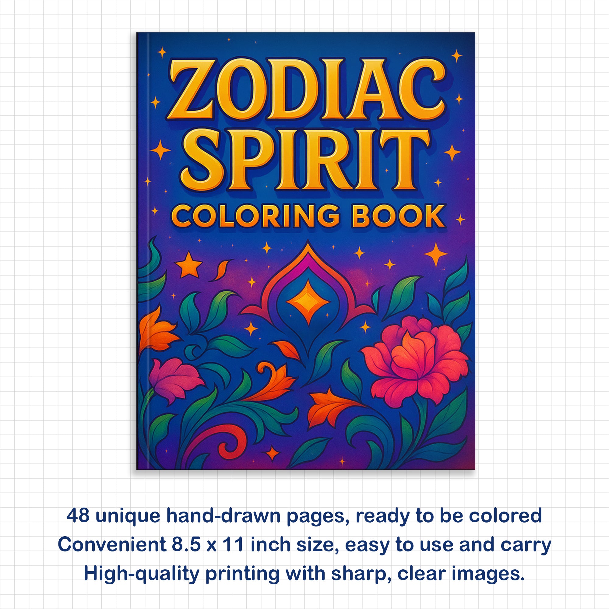 Zodiac Spirit Coloring Pages – 48 Mystical Astrology Animals for Adults