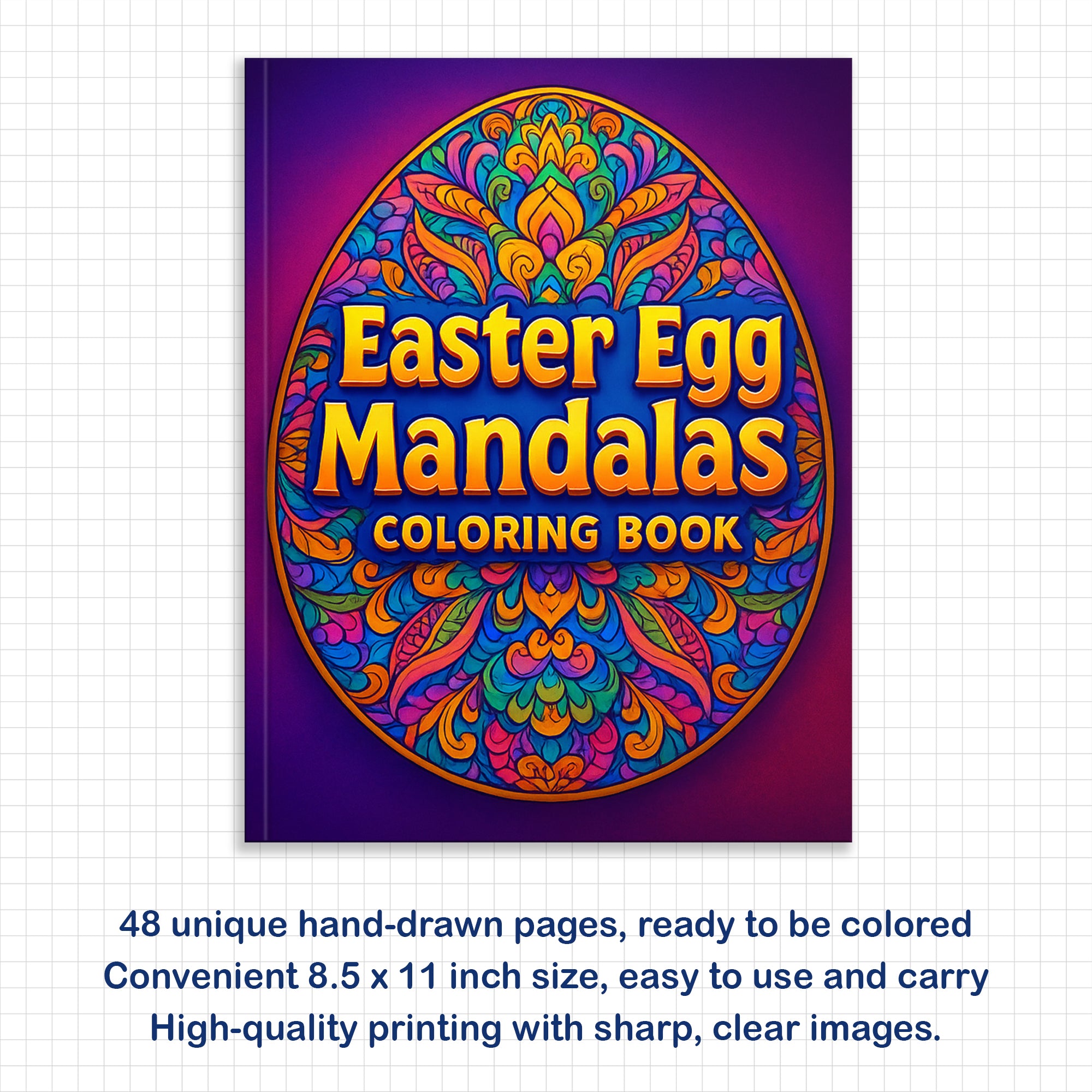 Easter Egg Mandala Coloring Pages – 48 Spring Designs for Adults