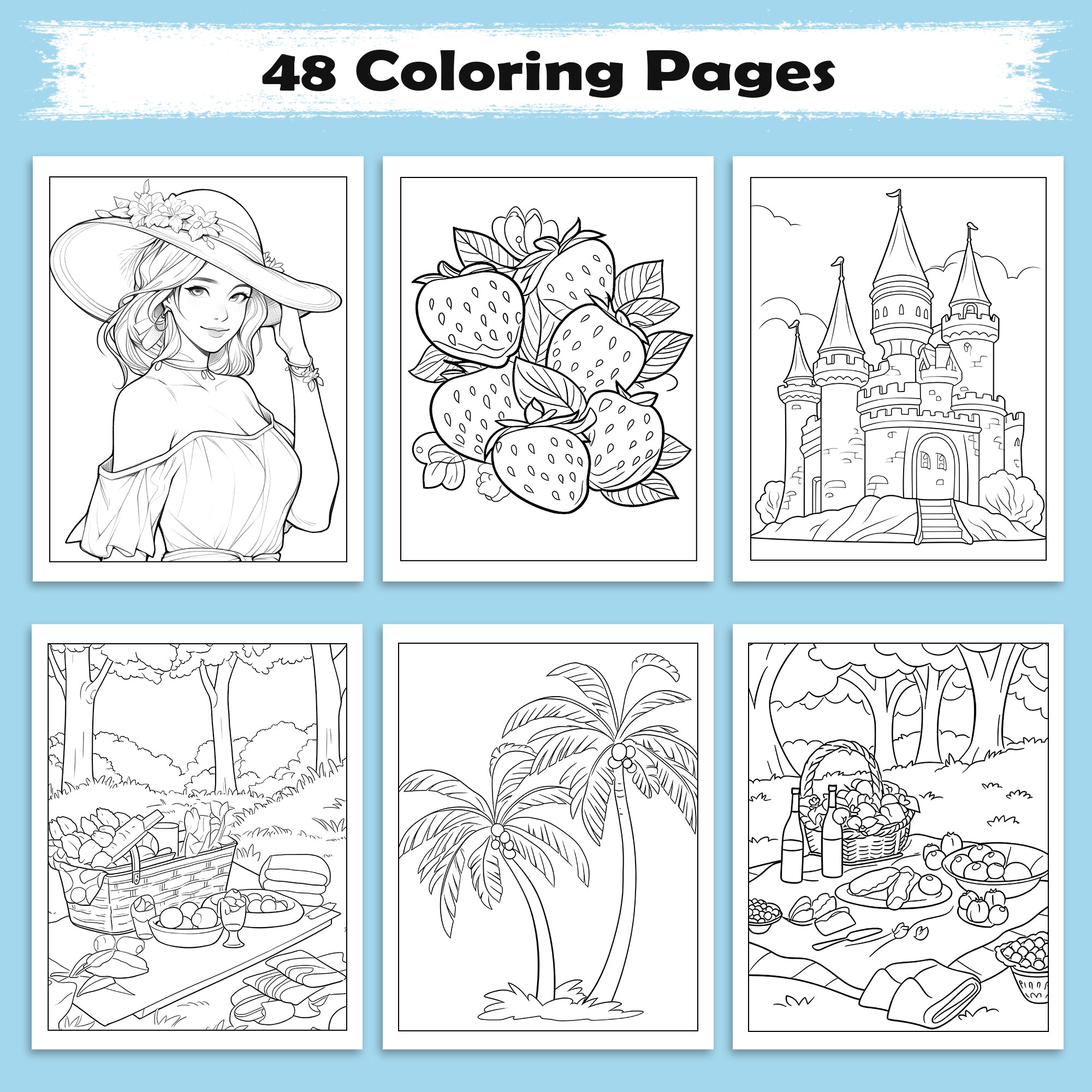 Tropical Smiles Hawaii Coloring Pages – 48 Fun Summer Activities for Kids