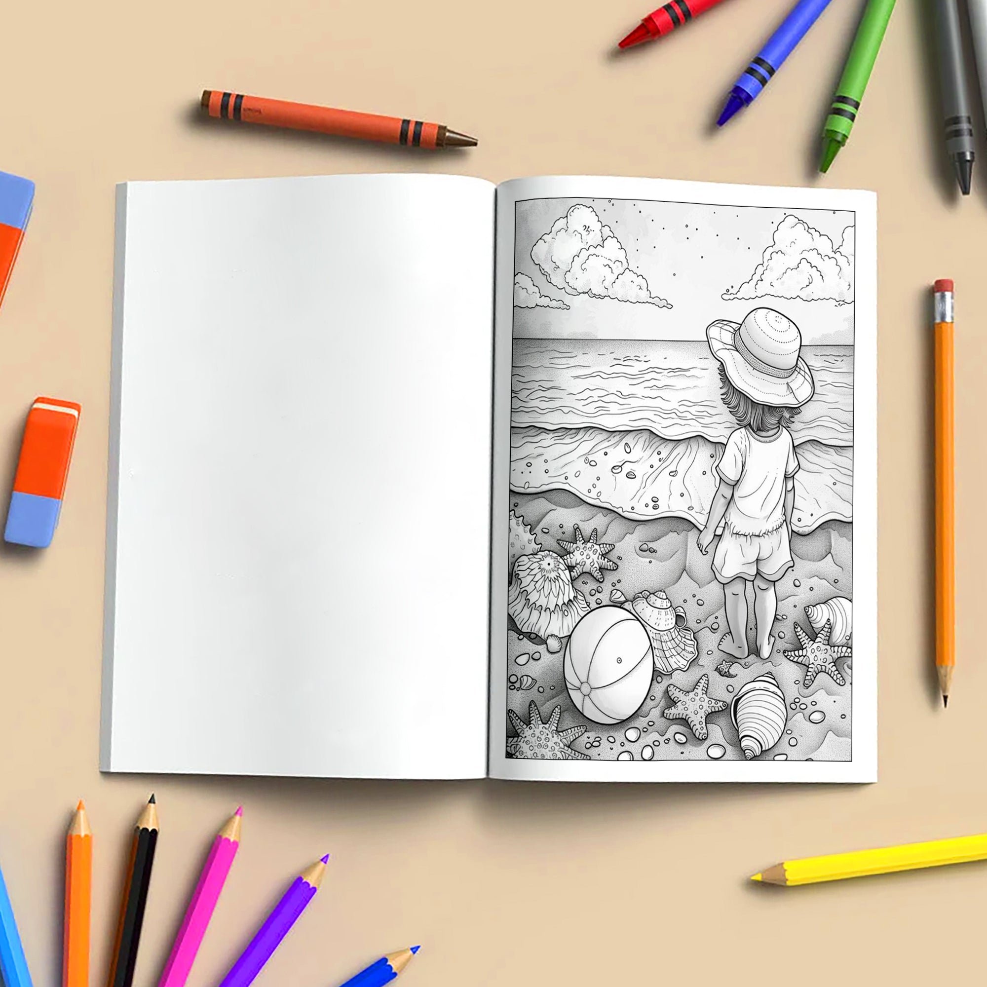 Aloha Adventures in Hawaii Coloring Pages – 48 Summer Fun Designs for Kids