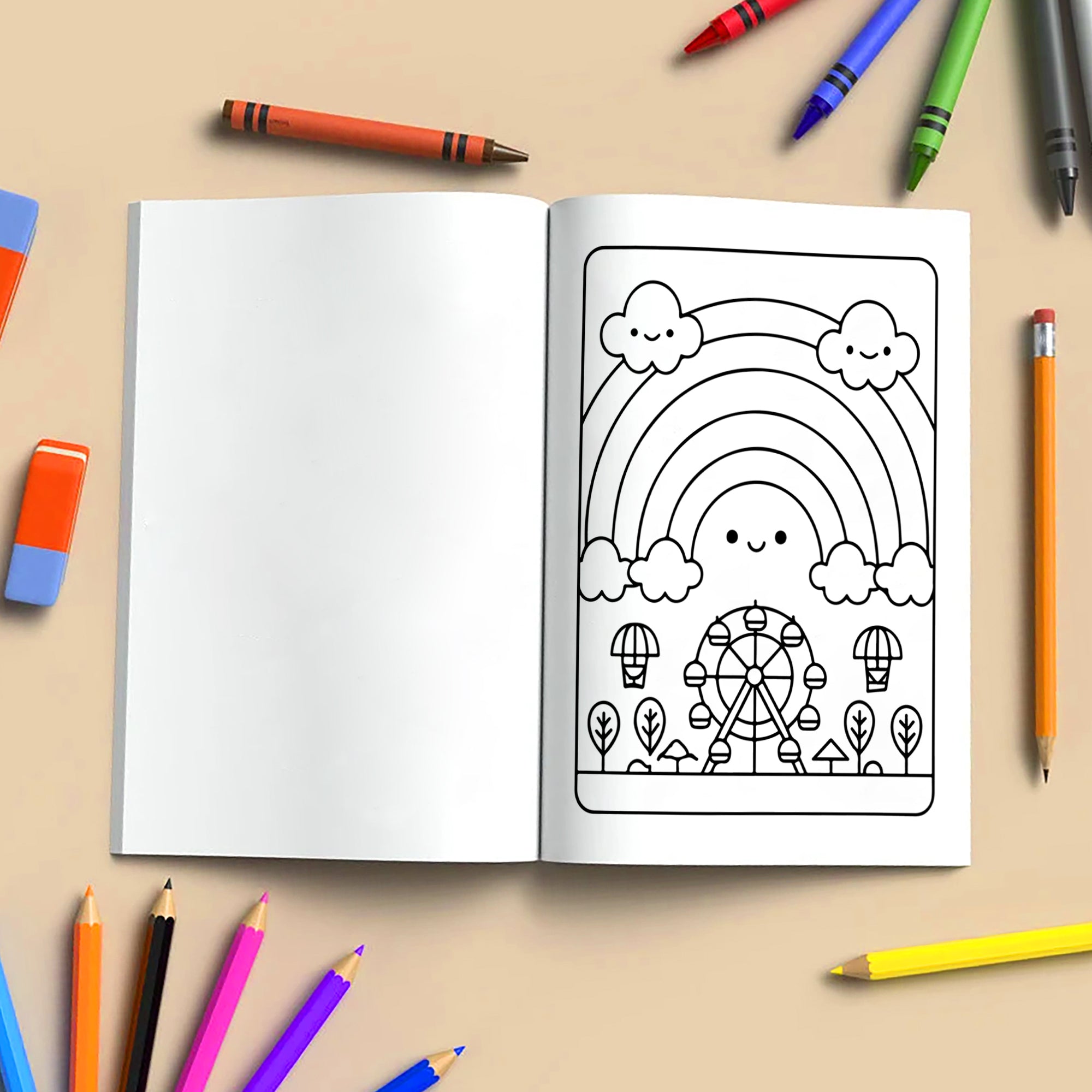 Tropical Joy Hawaii Coloring Pages – 48 Fun and Cute Summer Scenes for Kids