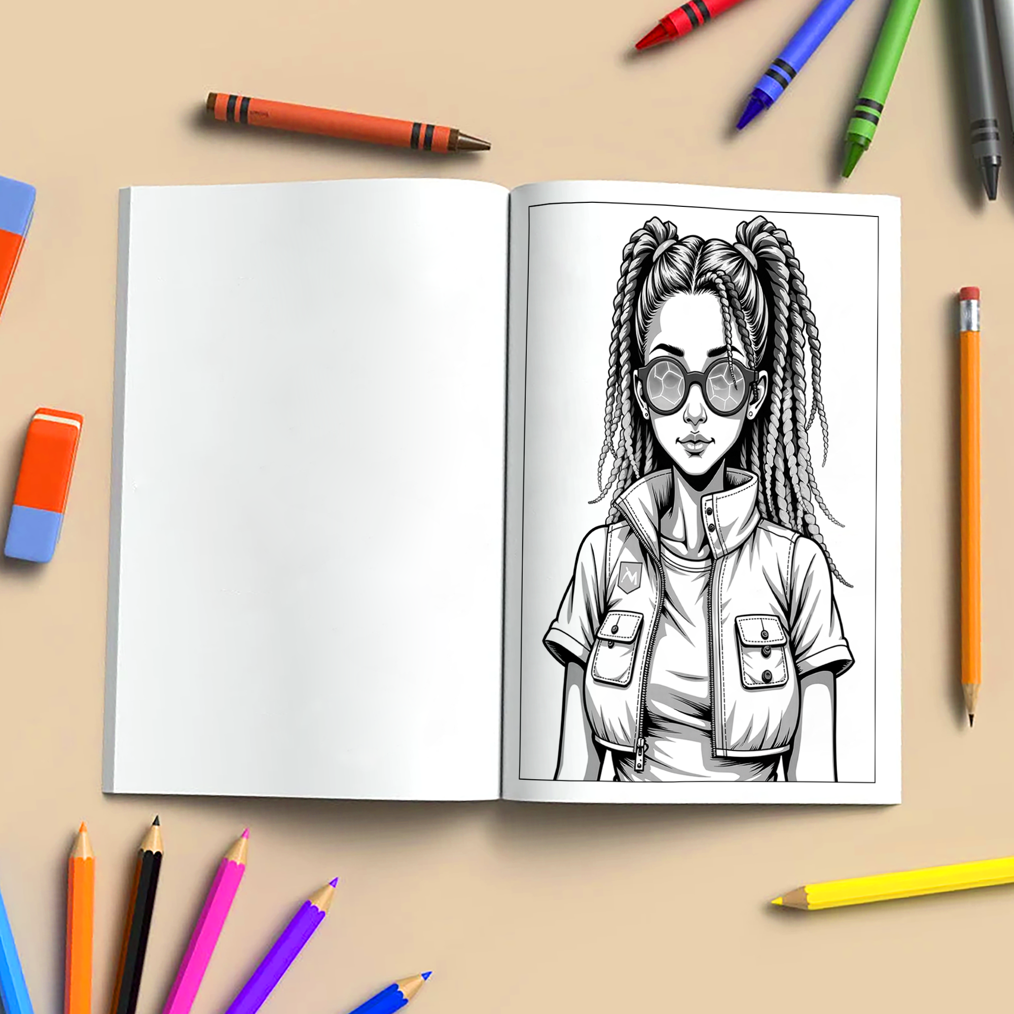 Urban Queens – Black Girls Coloring Pages – 48 Pages – Cool, Stylish, Confident – For Adults