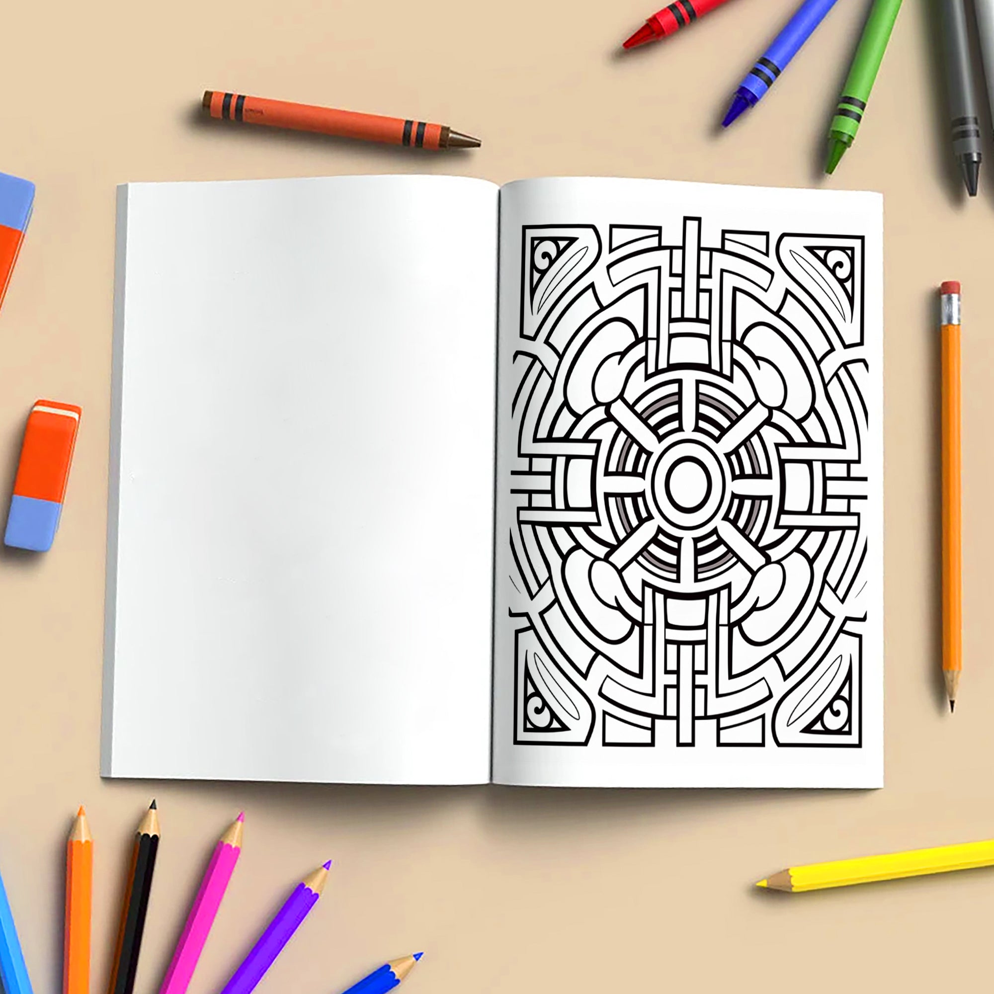 Plumbing Mandalas Coloring Pages – 48 Industrial Pipe Art Designs for Adults
