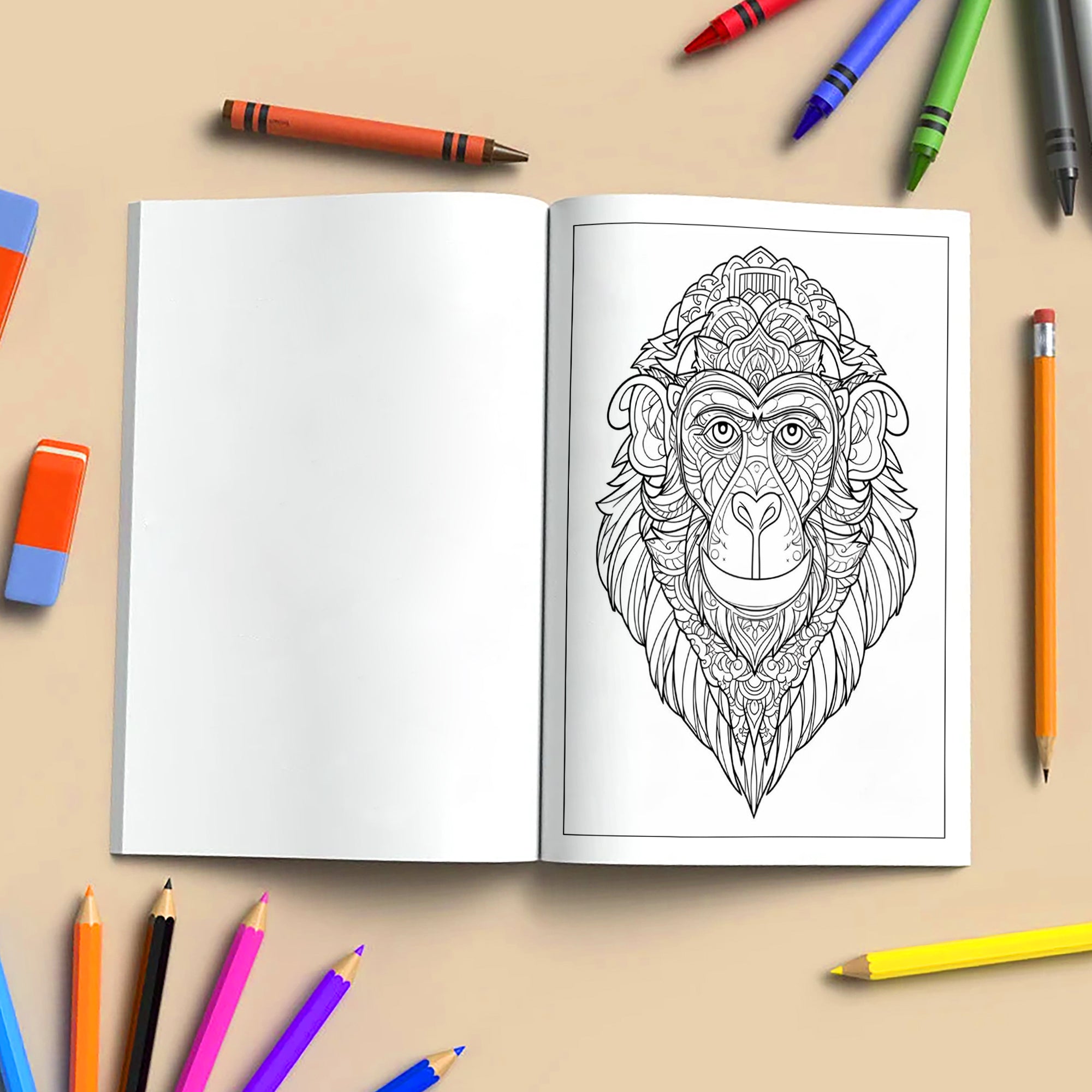 Mandala Animal Kingdom Coloring Pages – 48 Intricate Wildlife Designs for Adults