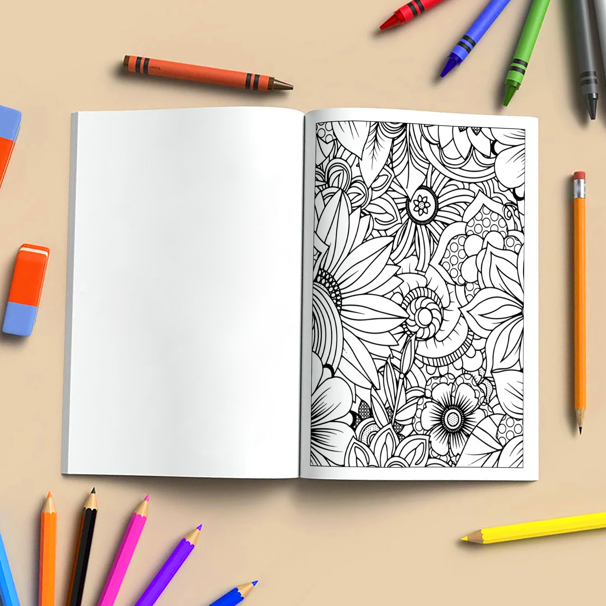 Mandala Bloom Garden Coloring Pages – 48 Floral Mandala Designs for Adults